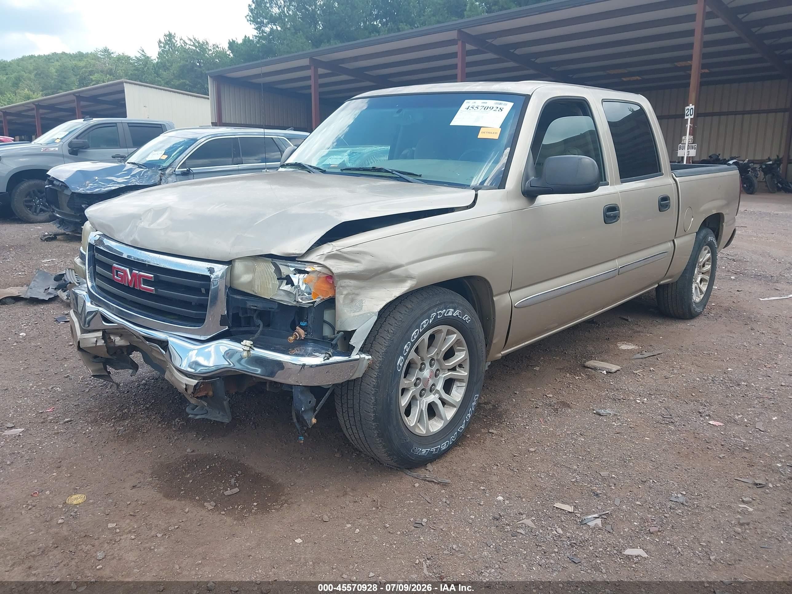 2006 Gmc Sierra 1500 Sle1 Gold vin: 2GTEC13T261247459