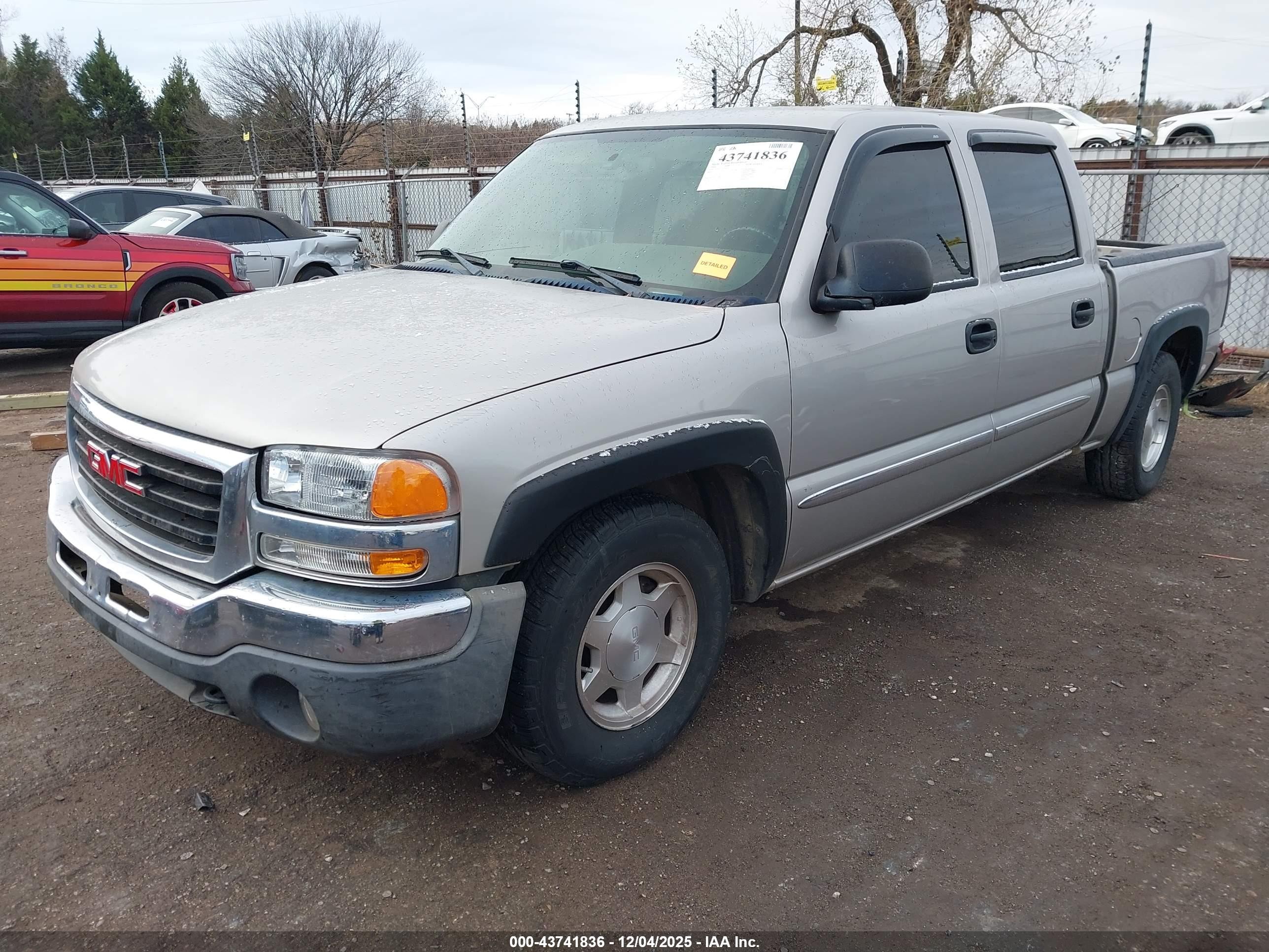2004 Gmc Sierra 1500 Sle Silver vin: 2GTEC13T341422251