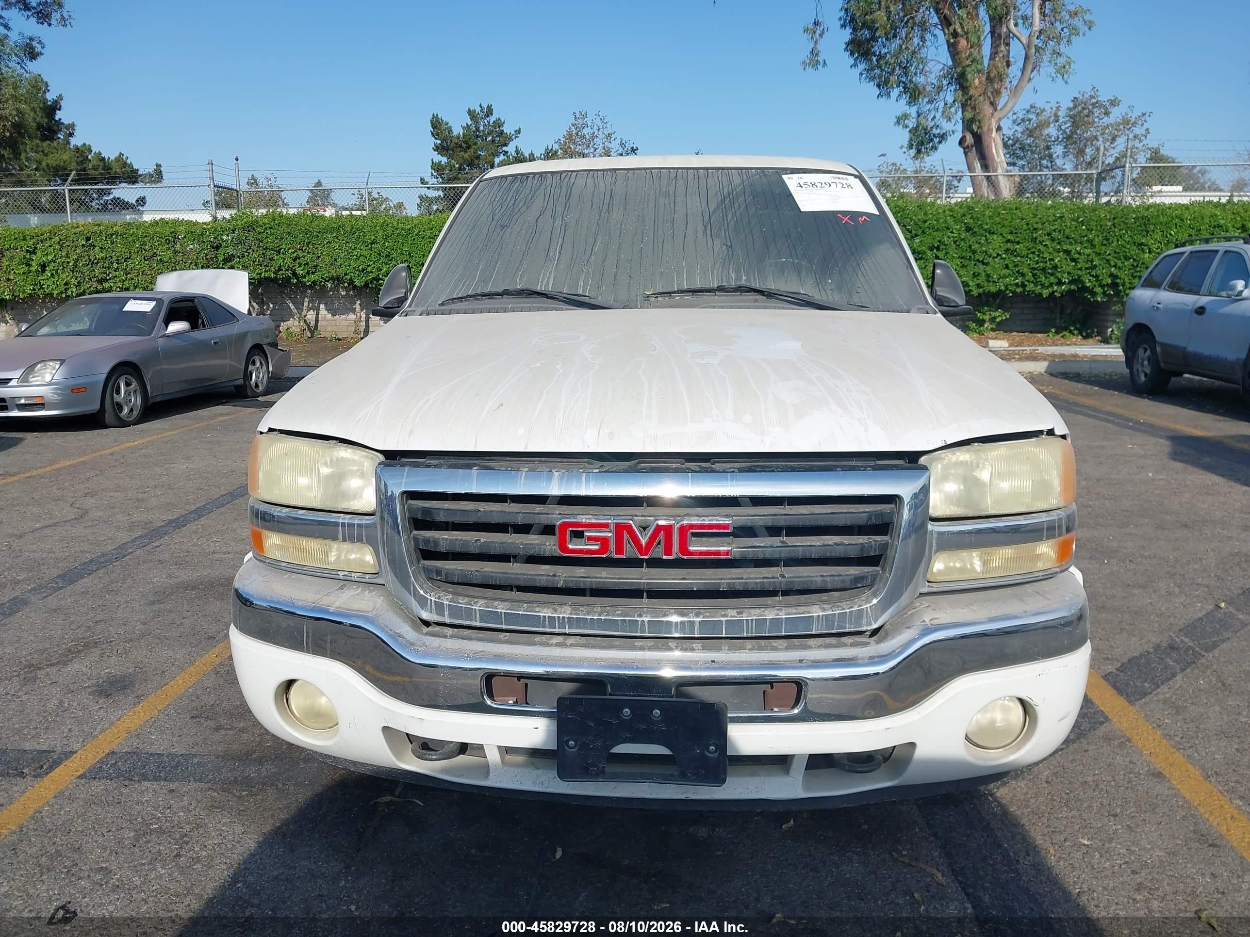 2005 Gmc Sierra 1500 Sle White vin: 2GTEC13T351110500