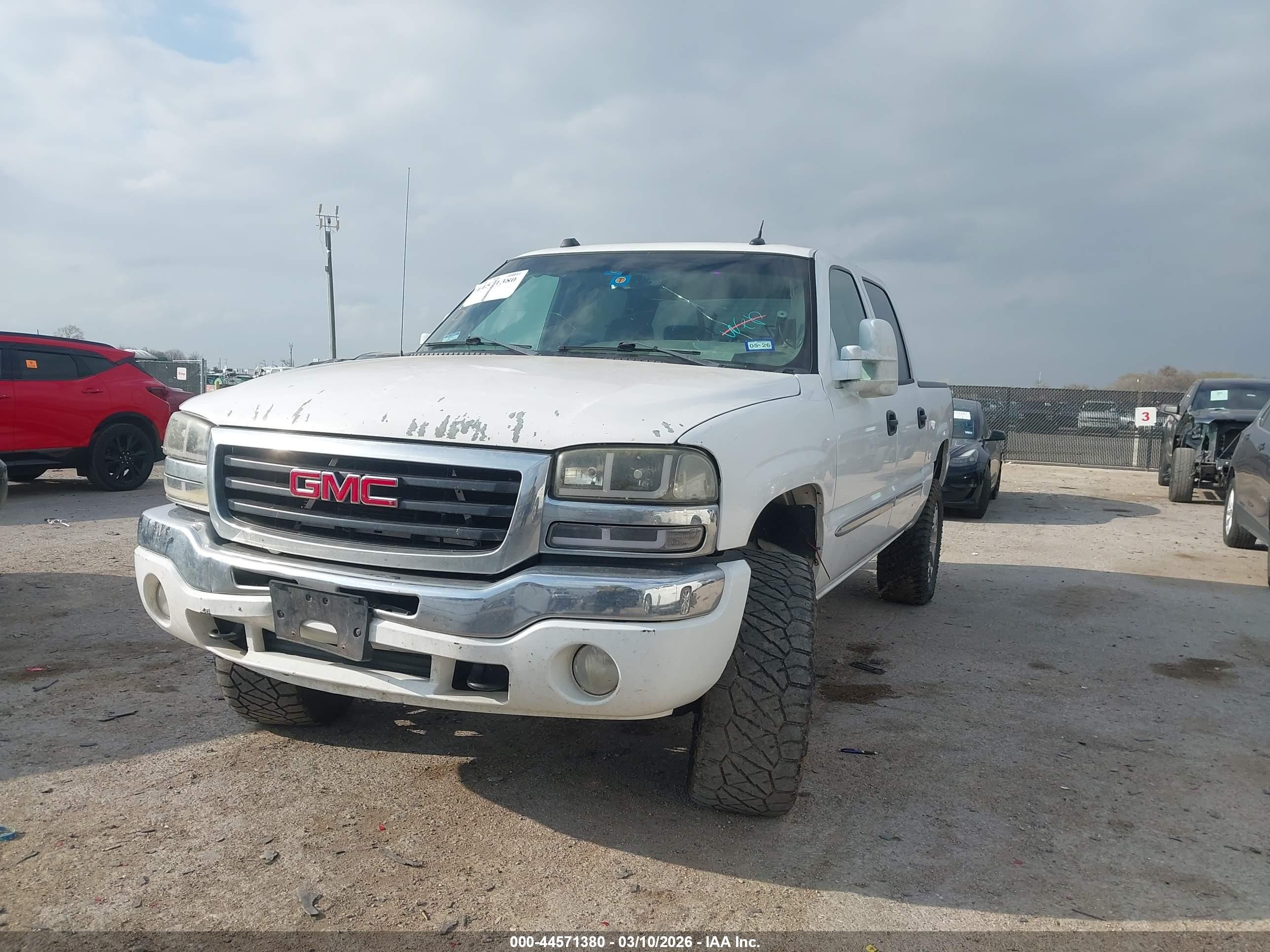 2005 Gmc Sierra 1500 Sle White vin: 2GTEC13T351347553