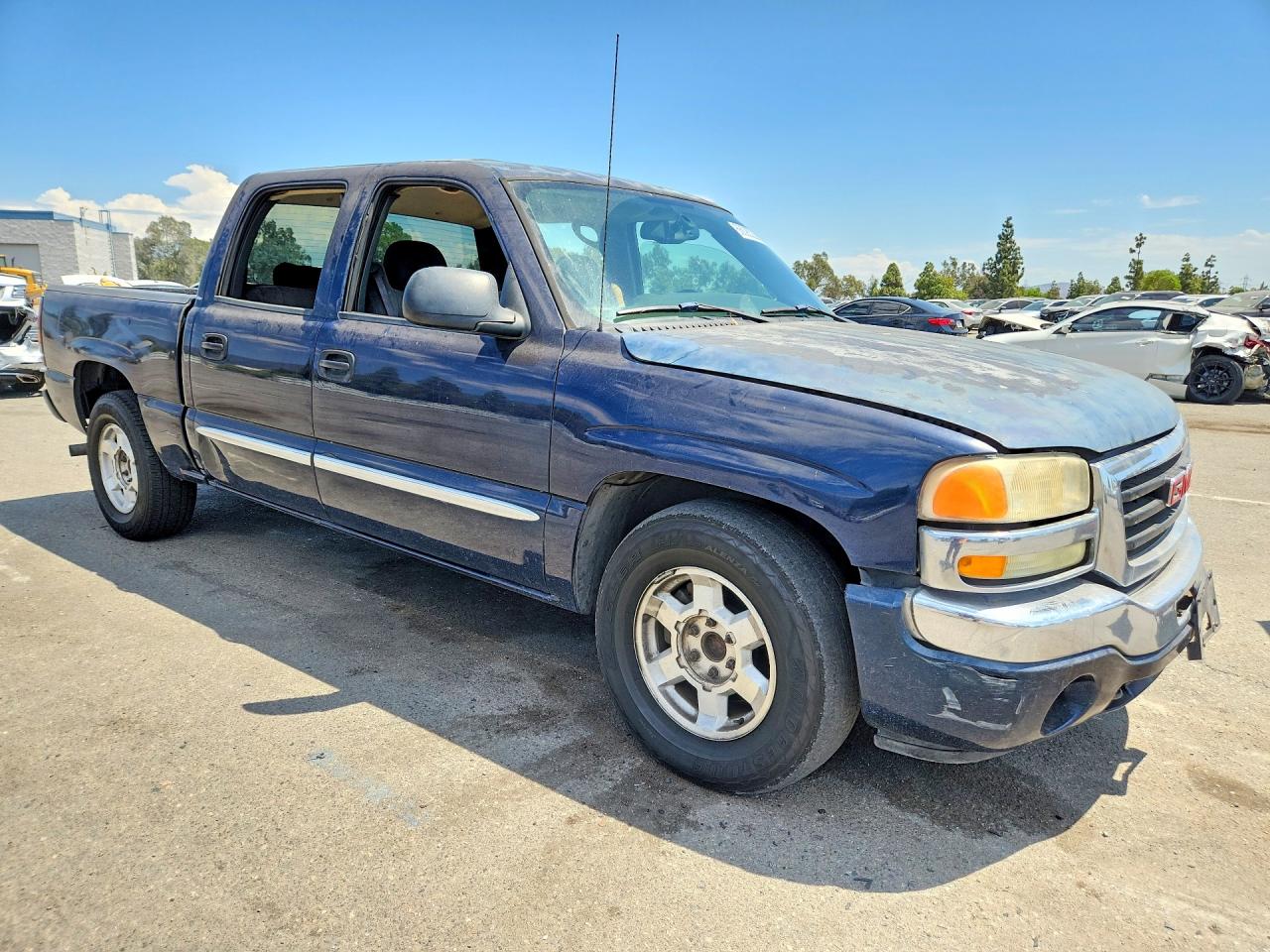 2005 Gmc New Sierra C1500 Blue vin: 2GTEC13T451167224