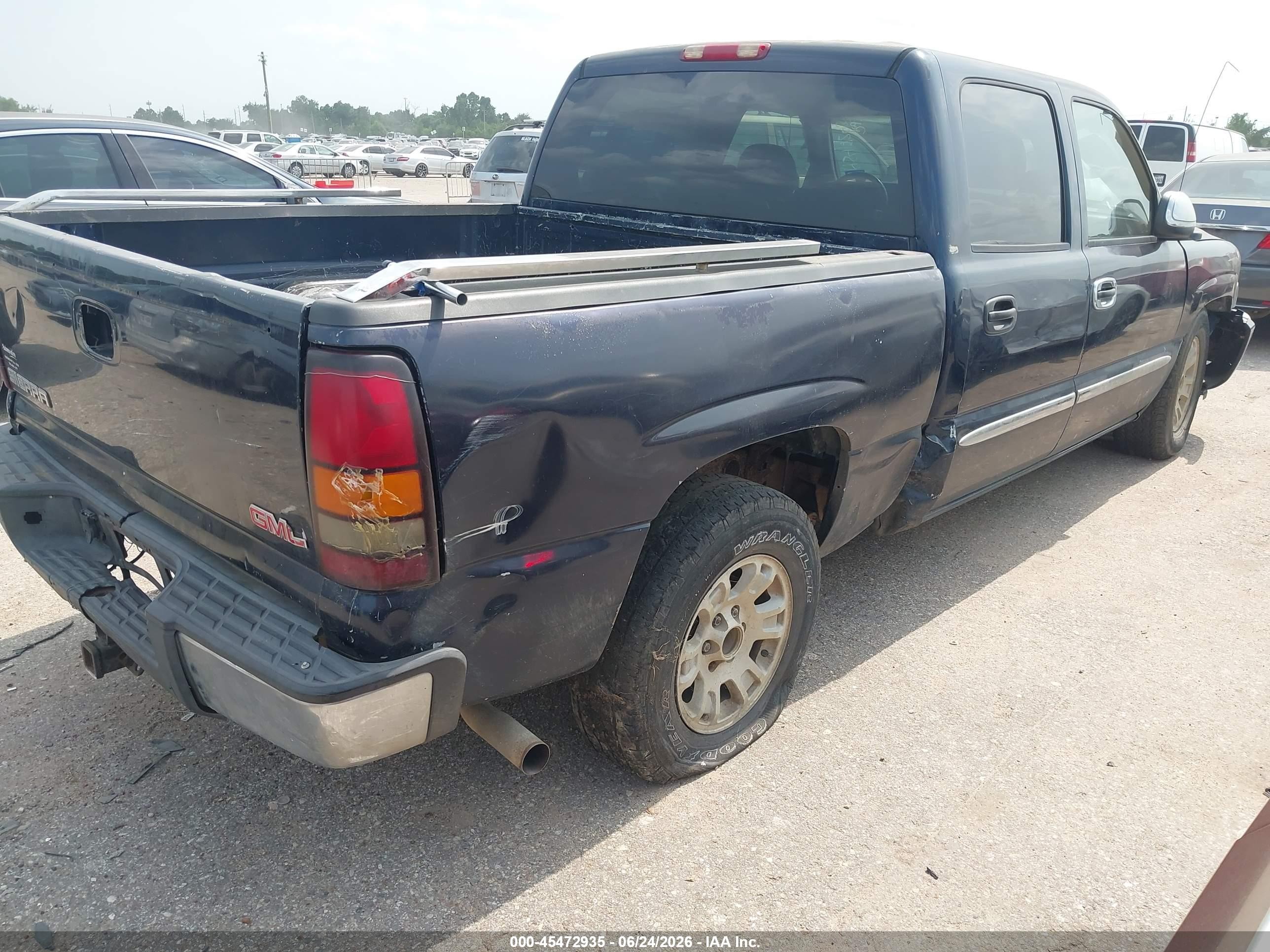 2005 Gmc Sierra 1500 Sle Blue vin: 2GTEC13T551161805