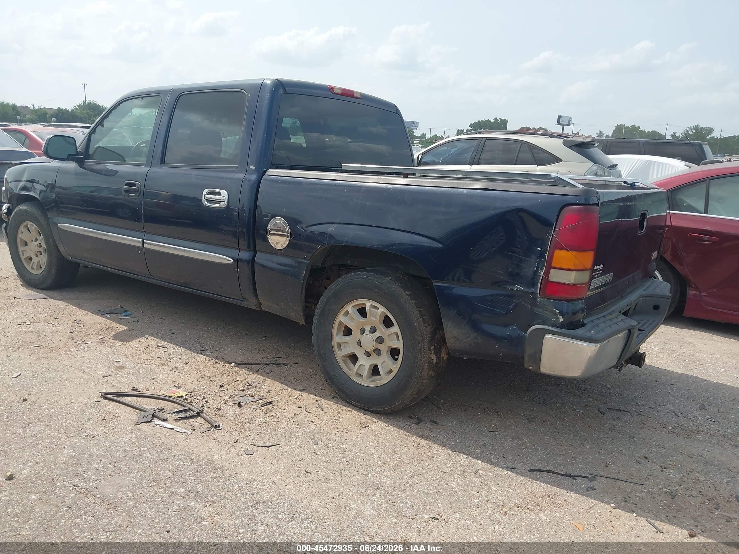 2005 Gmc Sierra 1500 Sle Blue vin: 2GTEC13T551161805