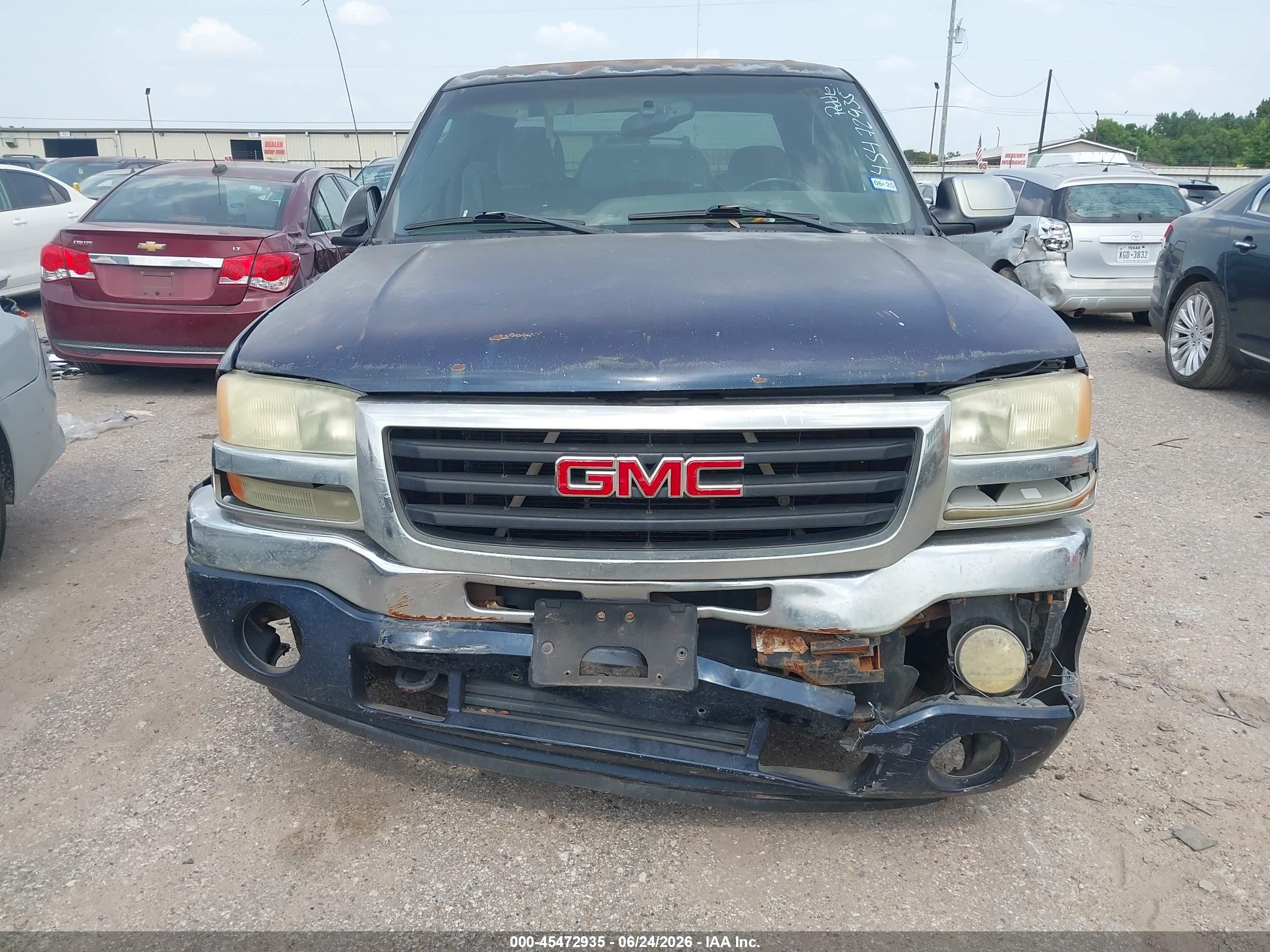 2005 Gmc Sierra 1500 Sle Blue vin: 2GTEC13T551161805