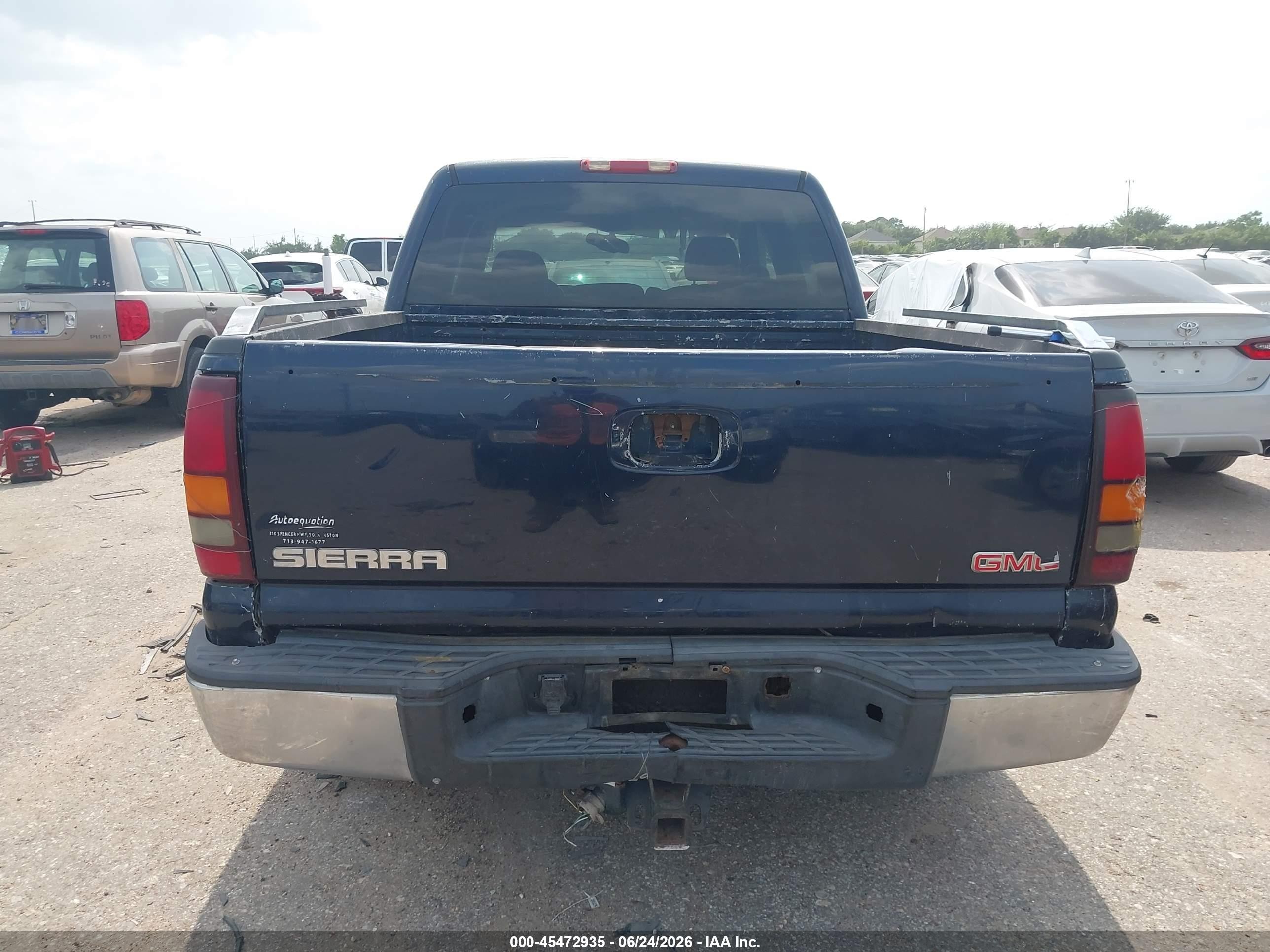 2005 Gmc Sierra 1500 Sle Blue vin: 2GTEC13T551161805