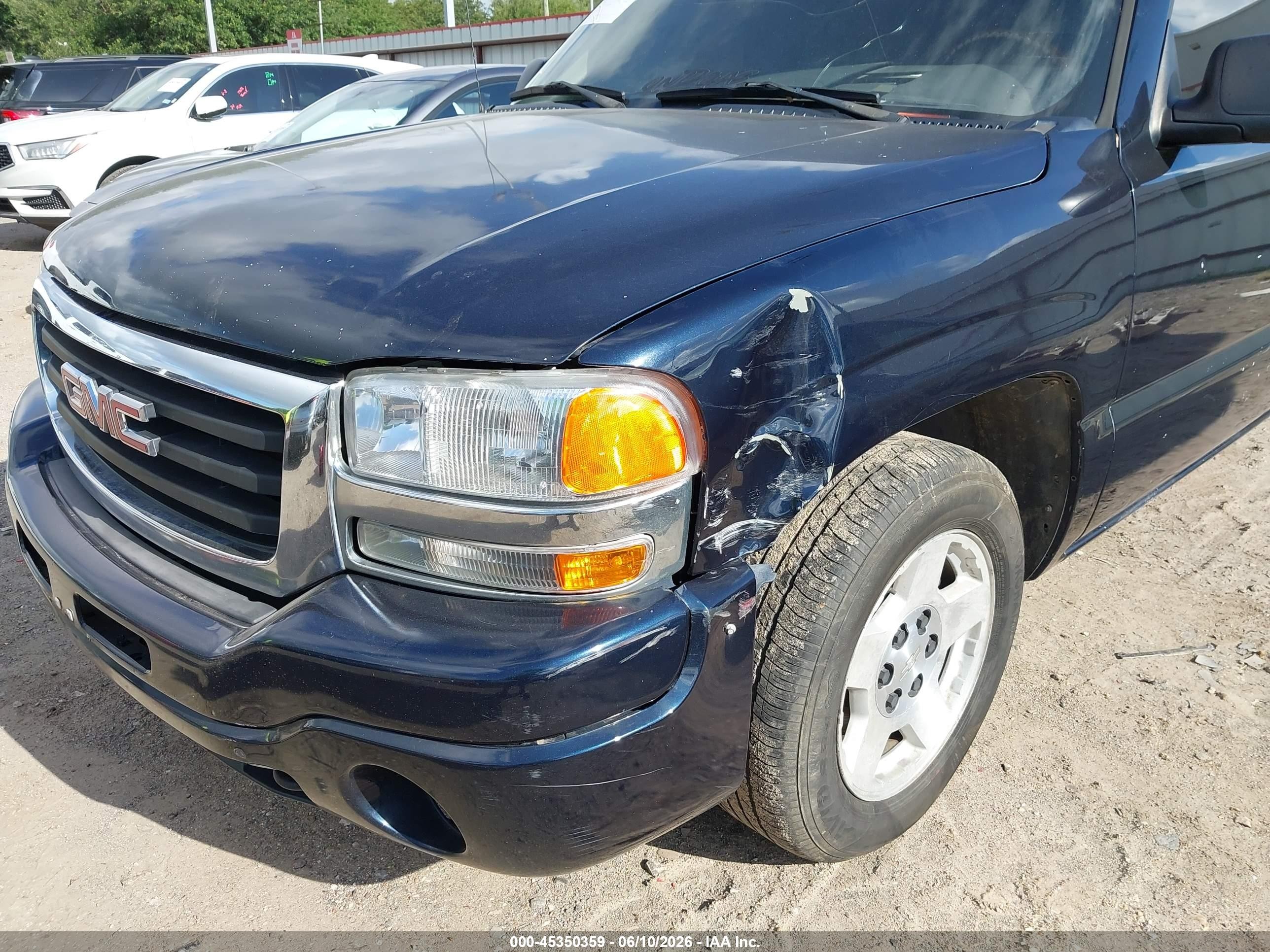 2005 Gmc Sierra 1500 Sle Blue vin: 2GTEC13T551392963