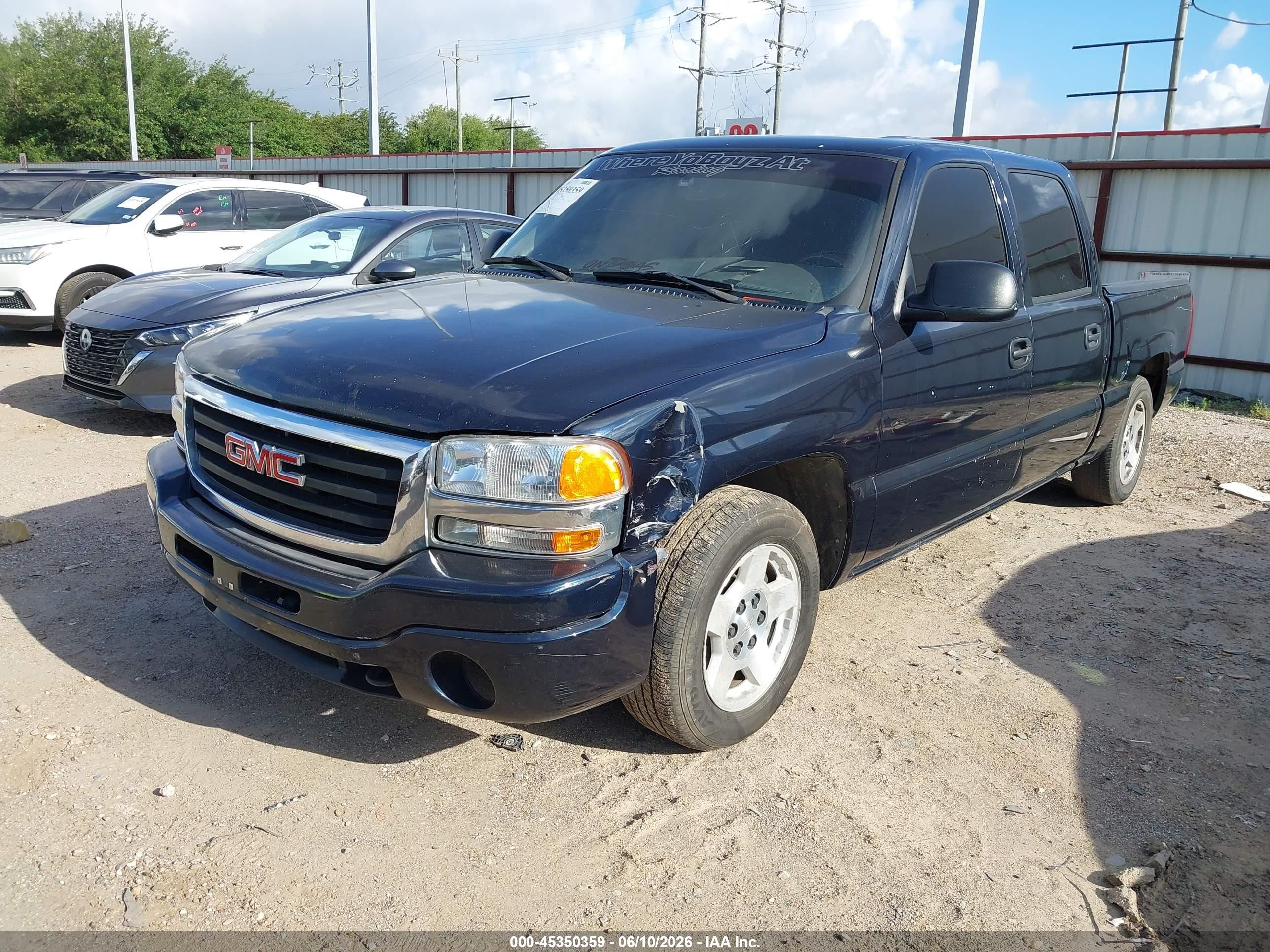 2005 Gmc Sierra 1500 Sle Blue vin: 2GTEC13T551392963
