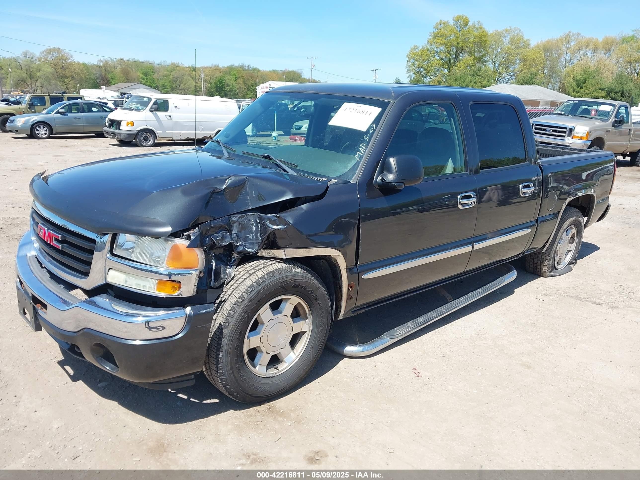 2005 Gmc Sierra 1500 Sle Gray vin: 2GTEC13T651208887