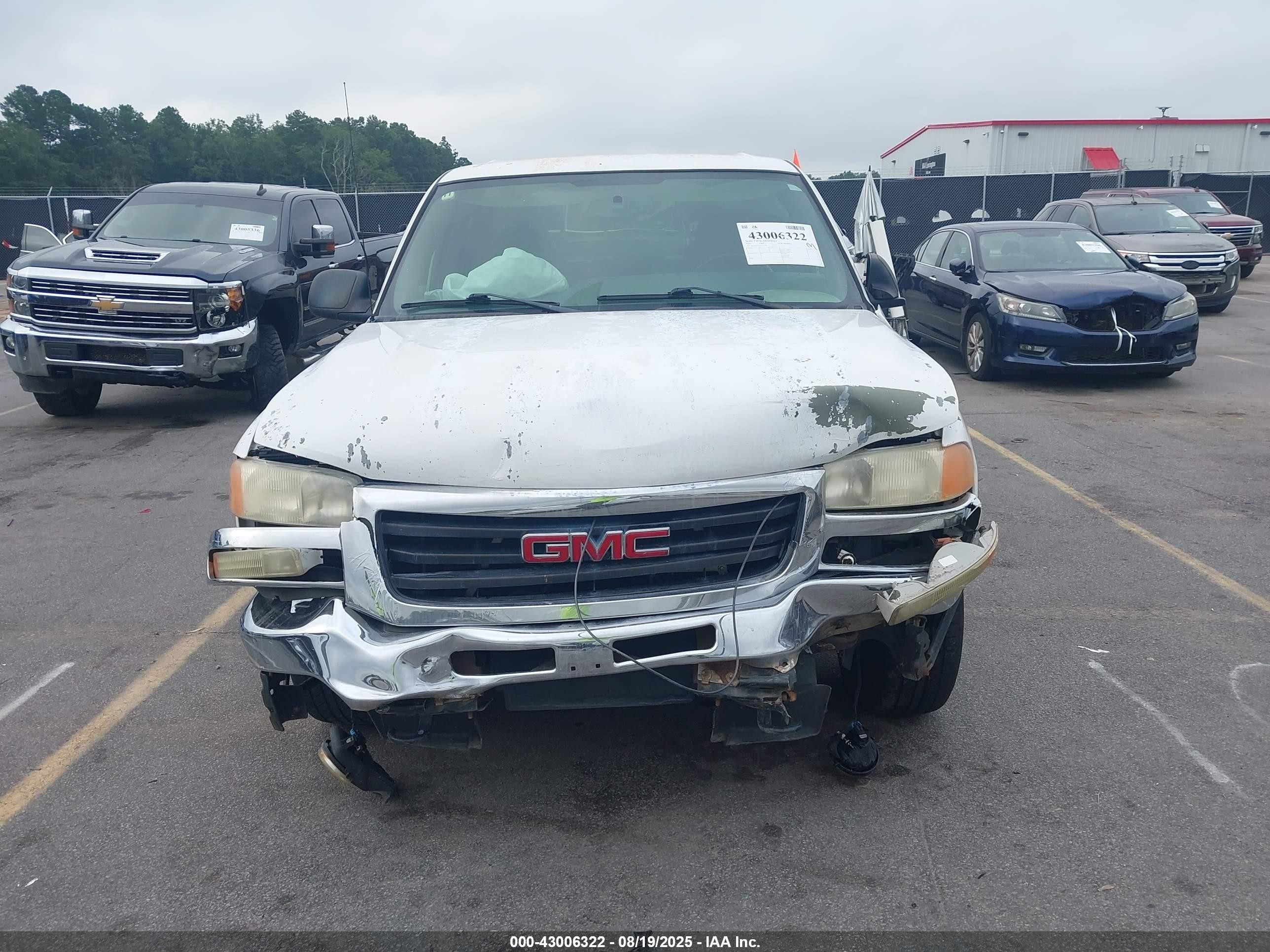 2005 Gmc Sierra 1500 Sle White vin: 2GTEC13T651313509