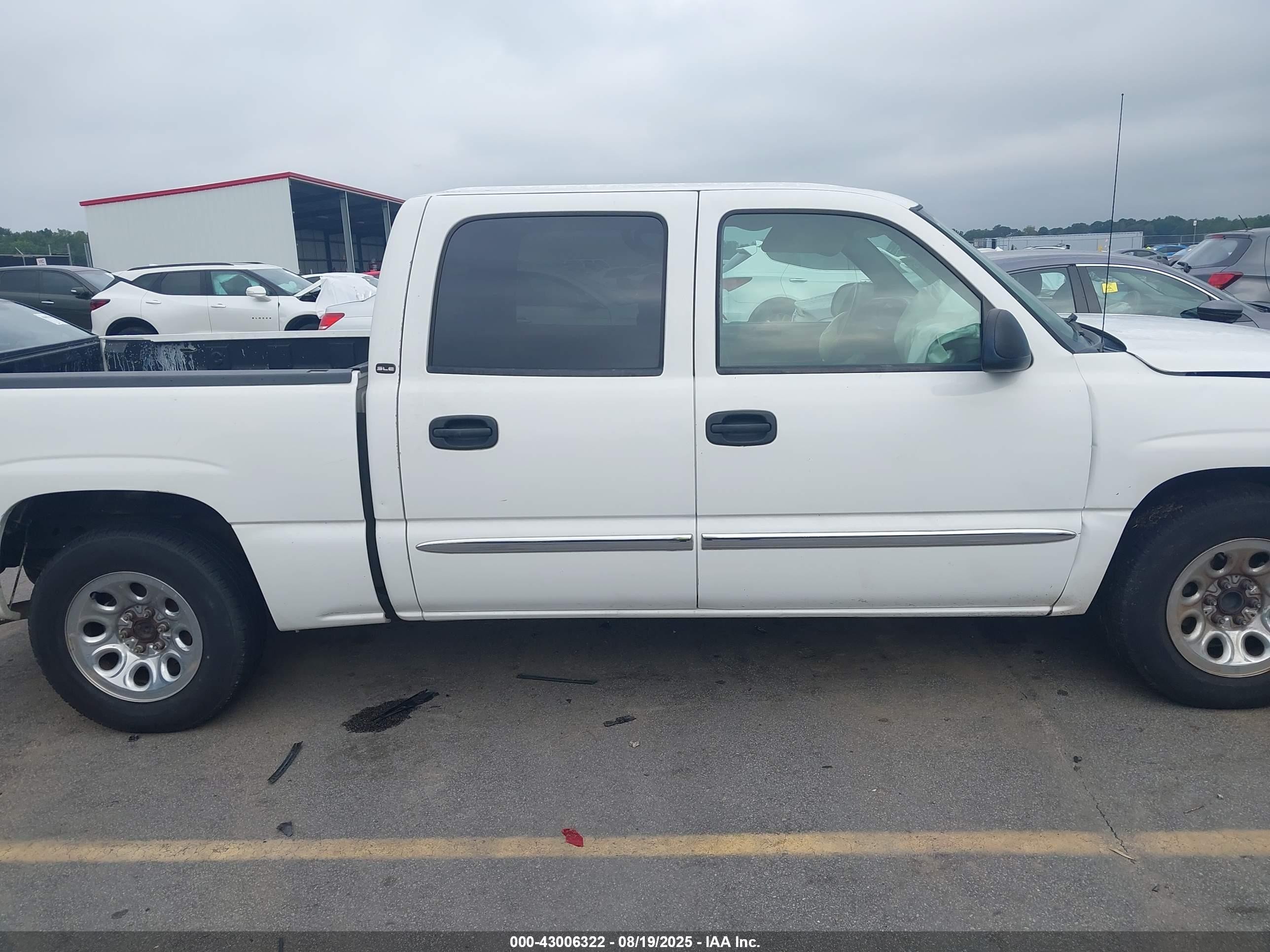 2005 Gmc Sierra 1500 Sle White vin: 2GTEC13T651313509