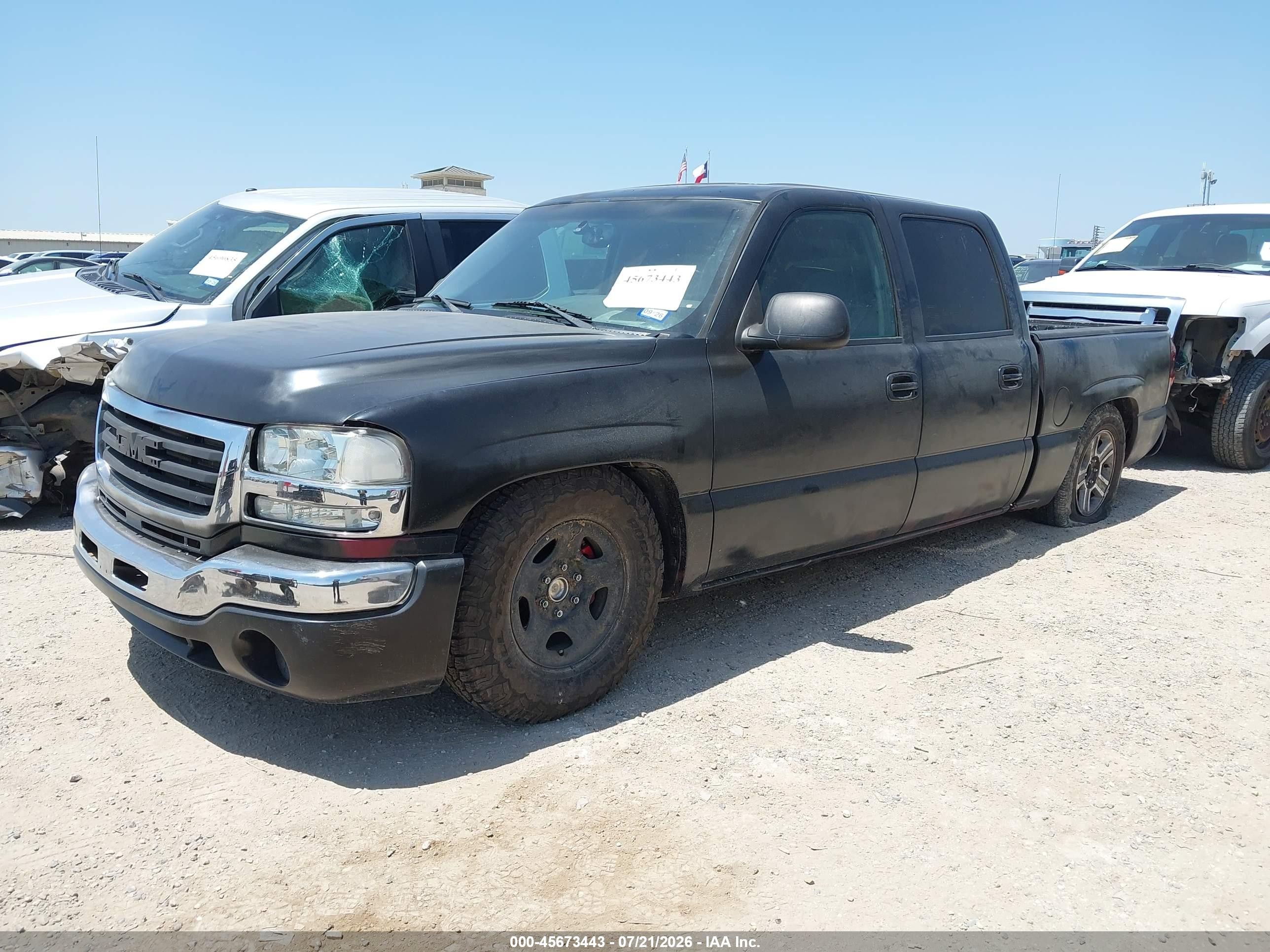 2005 Gmc Sierra 1500 Sle Black vin: 2GTEC13T751233300