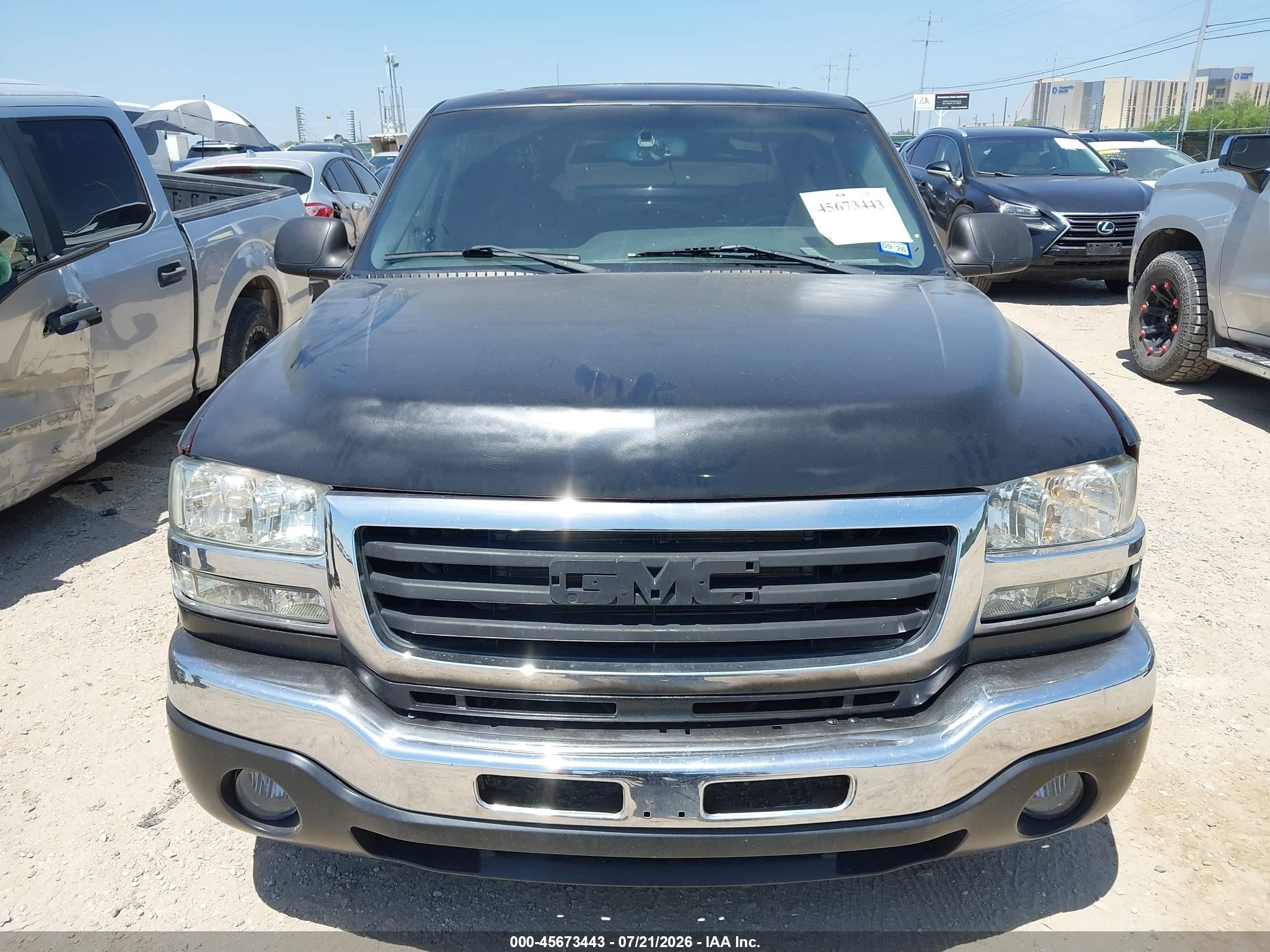 2005 Gmc Sierra 1500 Sle Black vin: 2GTEC13T751233300