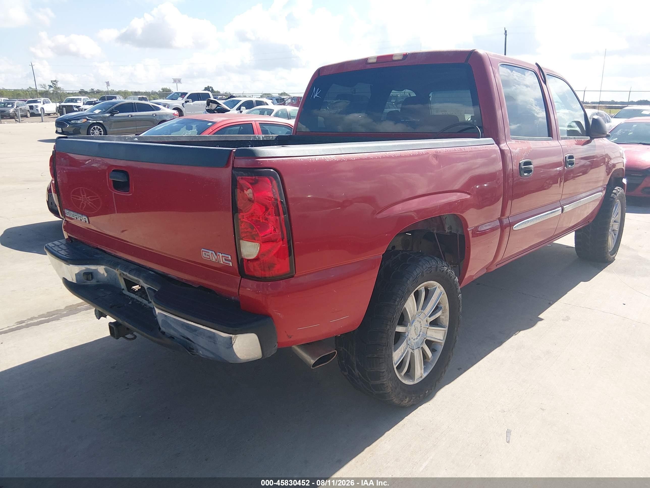 2005 Gmc Sierra 1500 Sle Красный vin: 2GTEC13T851162978