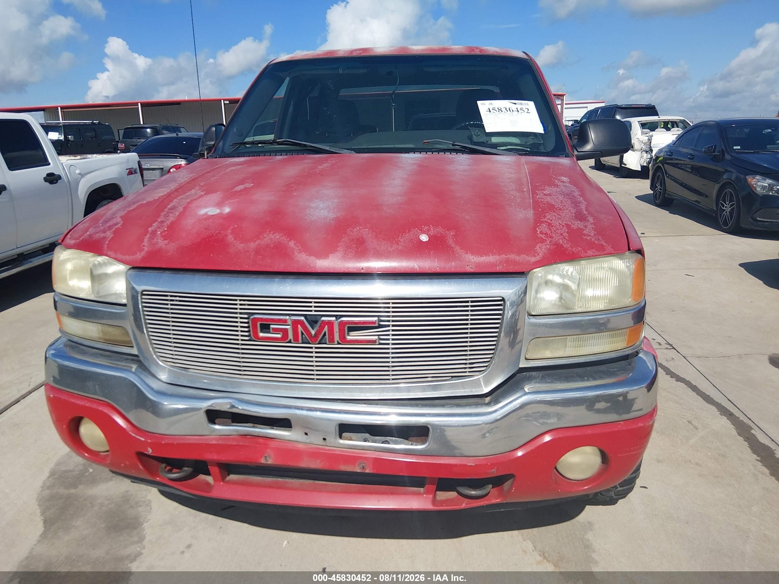2005 Gmc Sierra 1500 Sle Красный vin: 2GTEC13T851162978