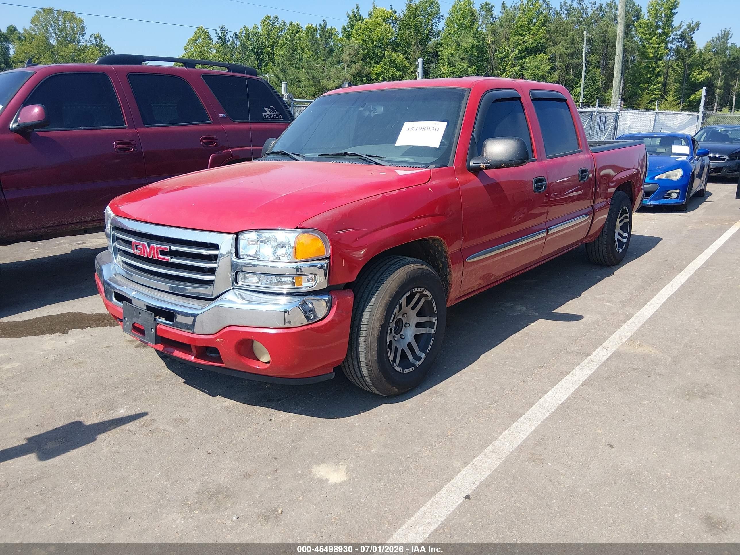 2005 Gmc Sierra 1500 Sle Red vin: 2GTEC13T851225254