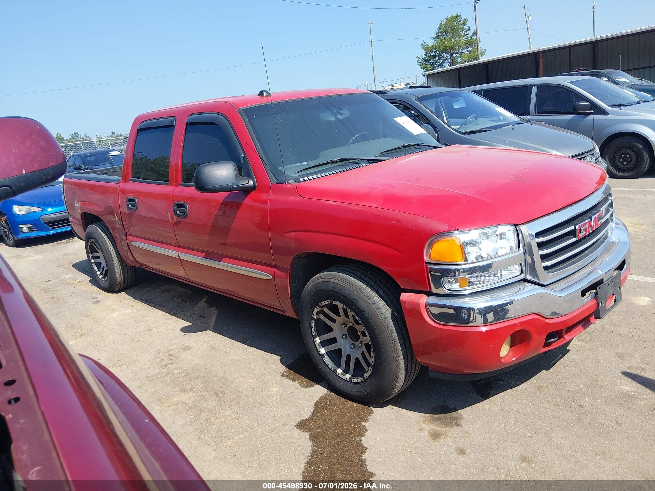2005 Gmc Sierra 1500 Sle Red vin: 2GTEC13T851225254