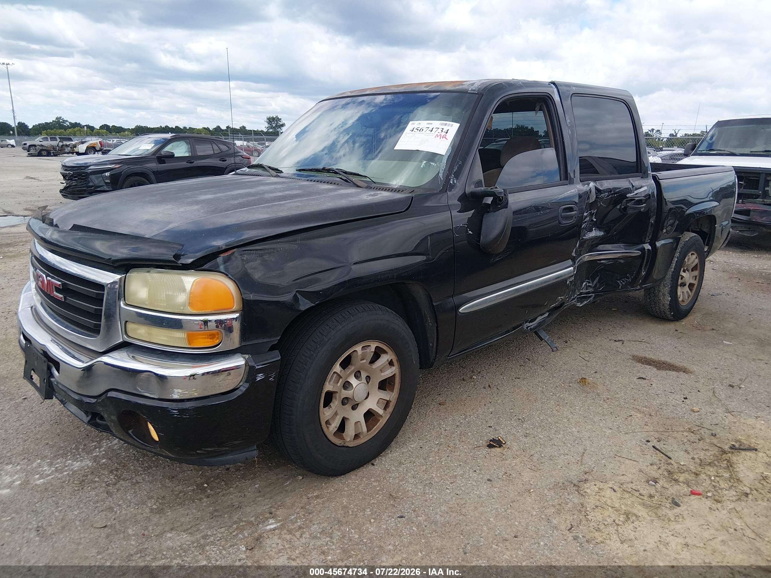 2005 Gmc Sierra 1500 Sle Black vin: 2GTEC13T851377759