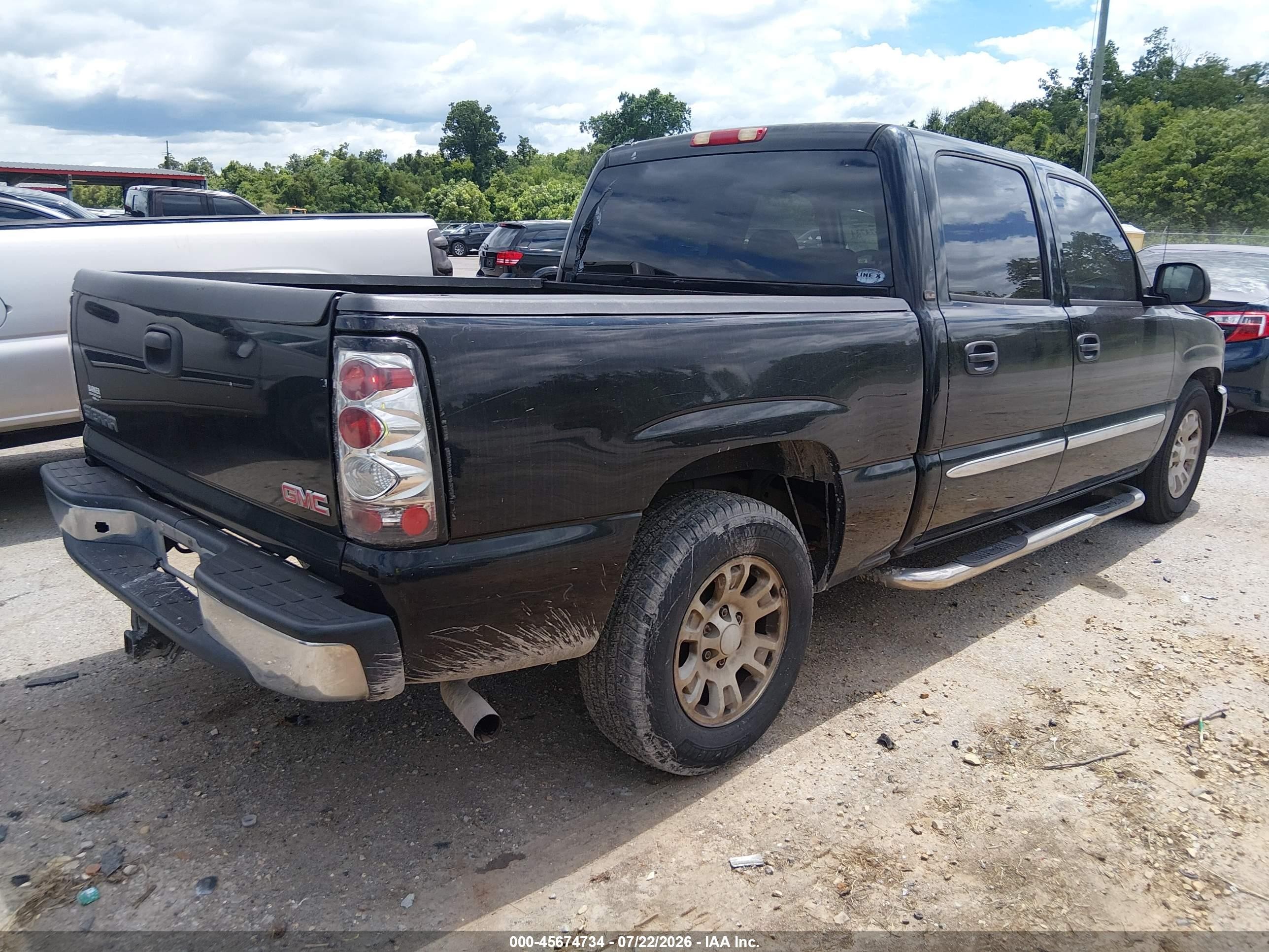 2005 Gmc Sierra 1500 Sle Black vin: 2GTEC13T851377759