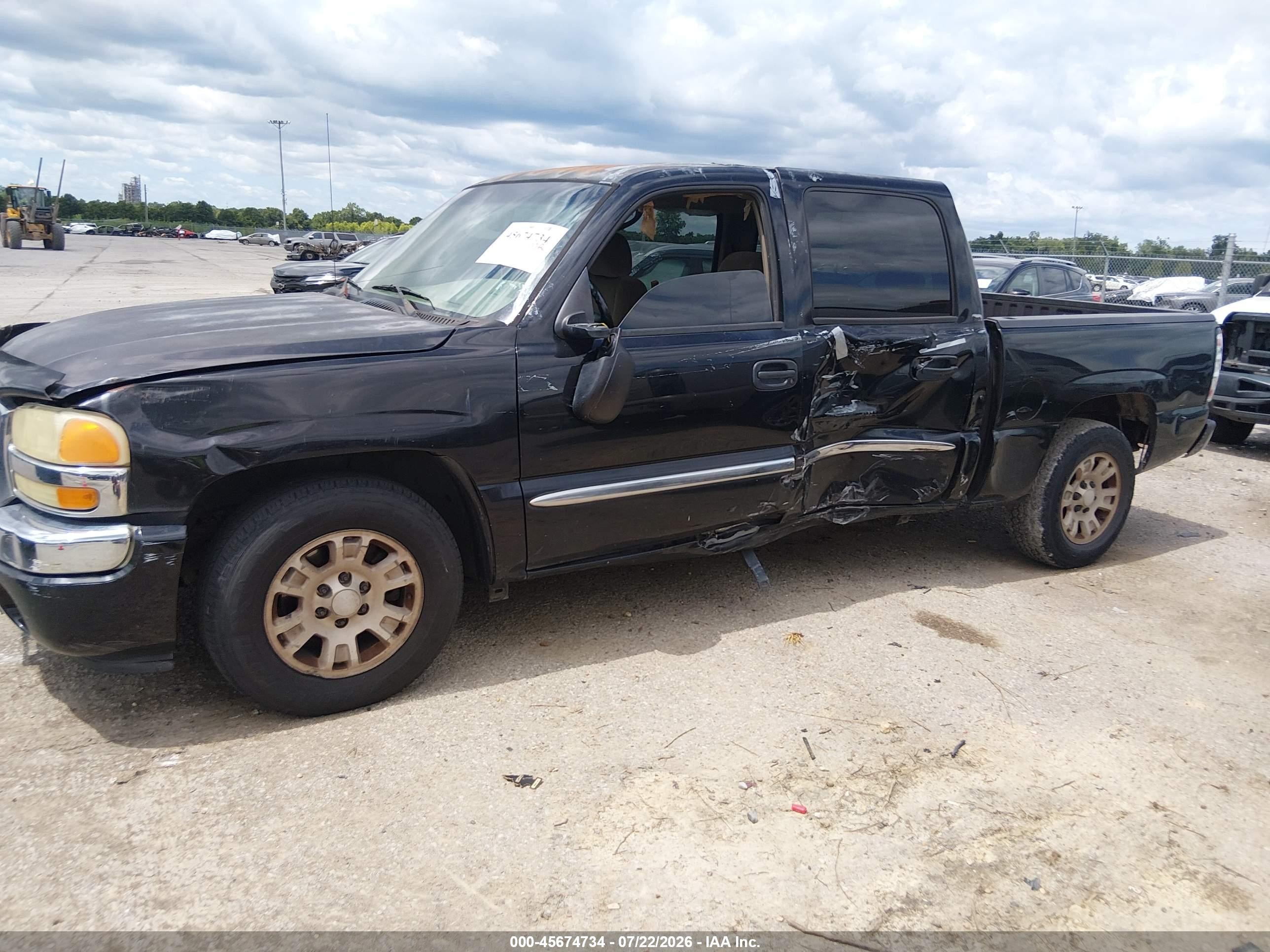 2005 Gmc Sierra 1500 Sle Black vin: 2GTEC13T851377759