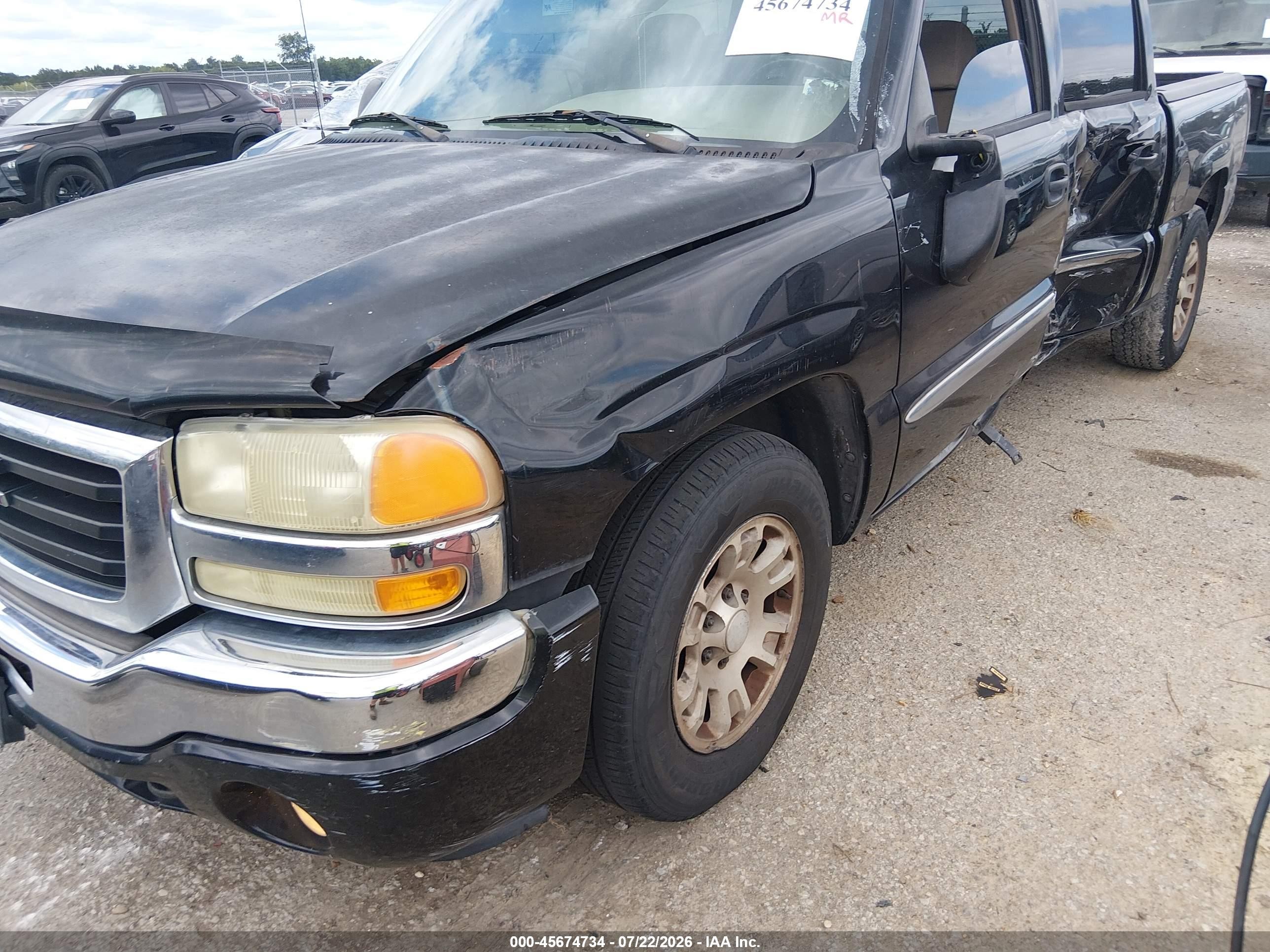 2005 Gmc Sierra 1500 Sle Black vin: 2GTEC13T851377759