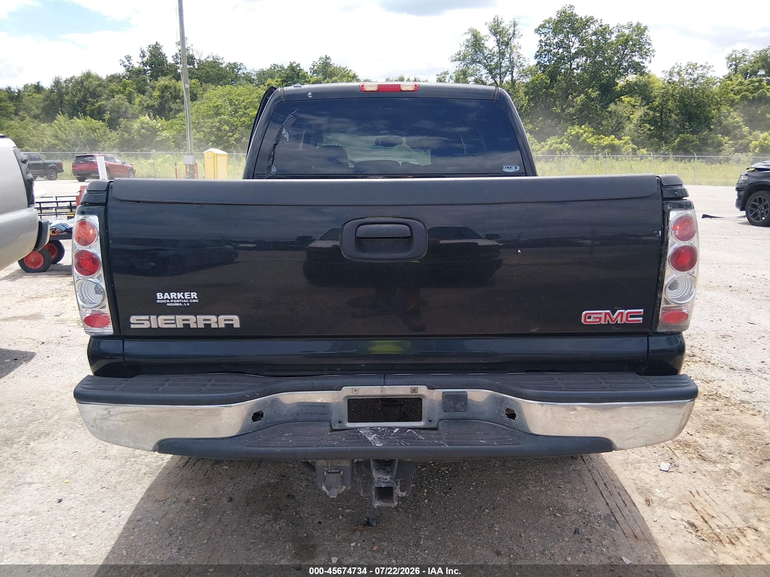 2005 Gmc Sierra 1500 Sle Black vin: 2GTEC13T851377759