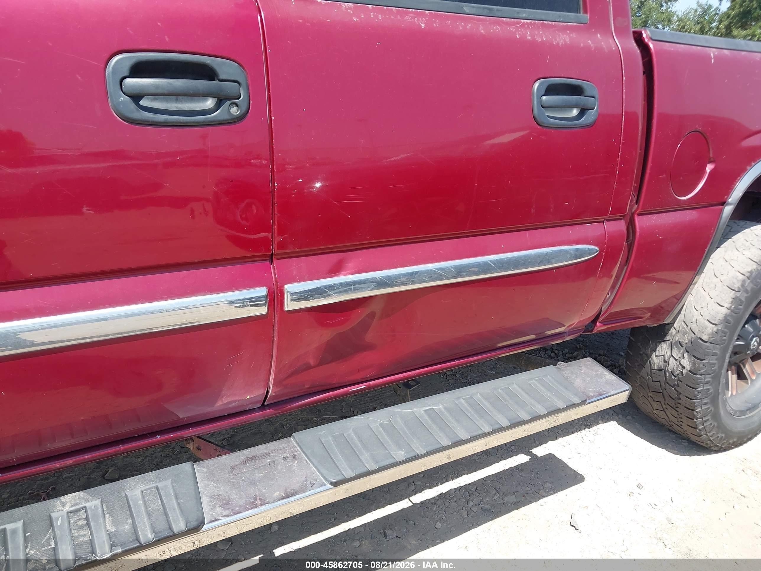 2005 Gmc Sierra 1500 Sle Maroon vin: 2GTEC13T851381682
