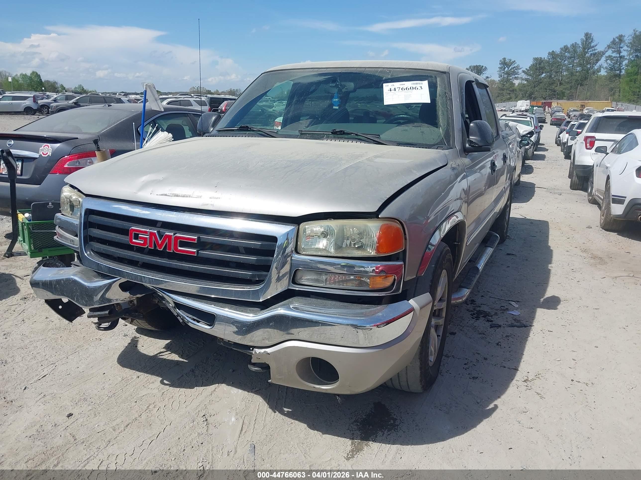 2004 Gmc Sierra 1500 Sle Silver vin: 2GTEC13TX41298141