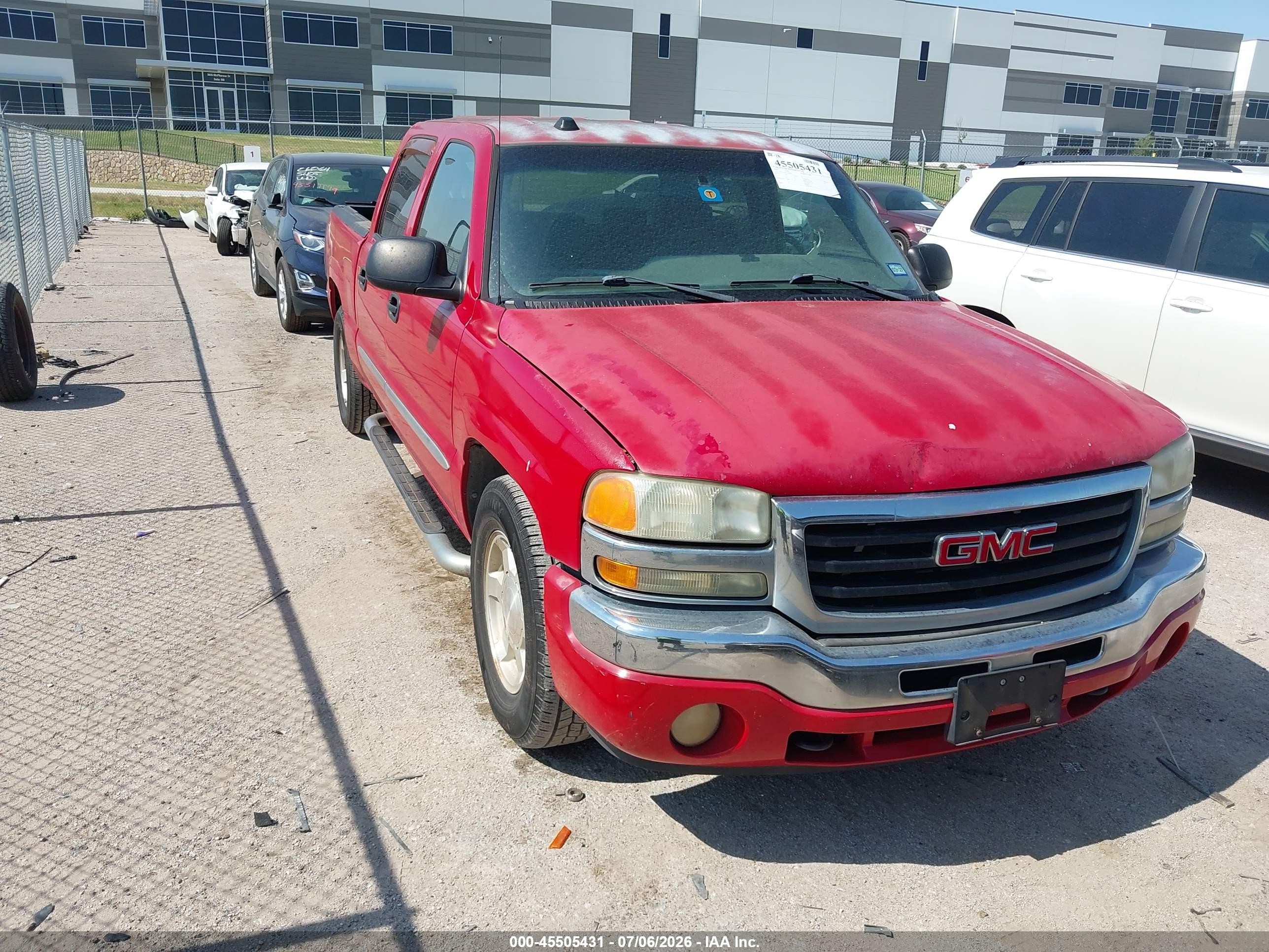 2005 Gmc Sierra 1500 Sle Red vin: 2GTEC13TX51214479