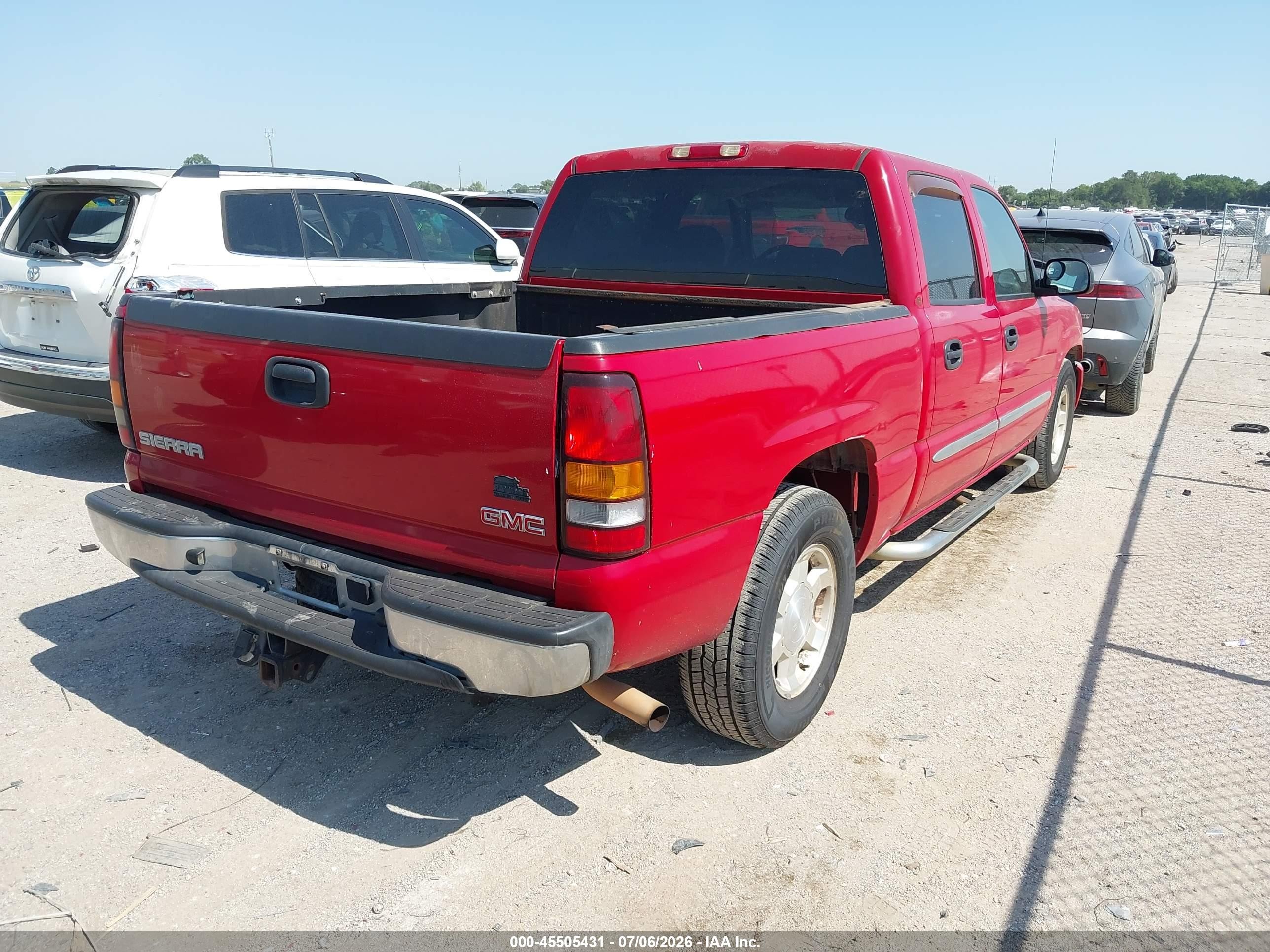 2005 Gmc Sierra 1500 Sle Red vin: 2GTEC13TX51214479