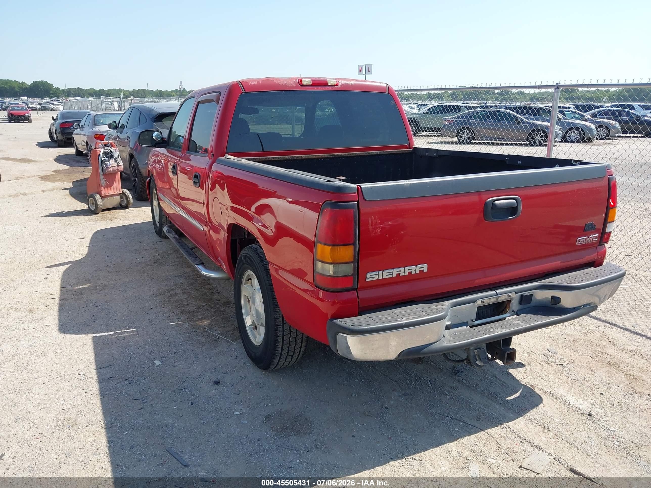 2005 Gmc Sierra 1500 Sle Red vin: 2GTEC13TX51214479