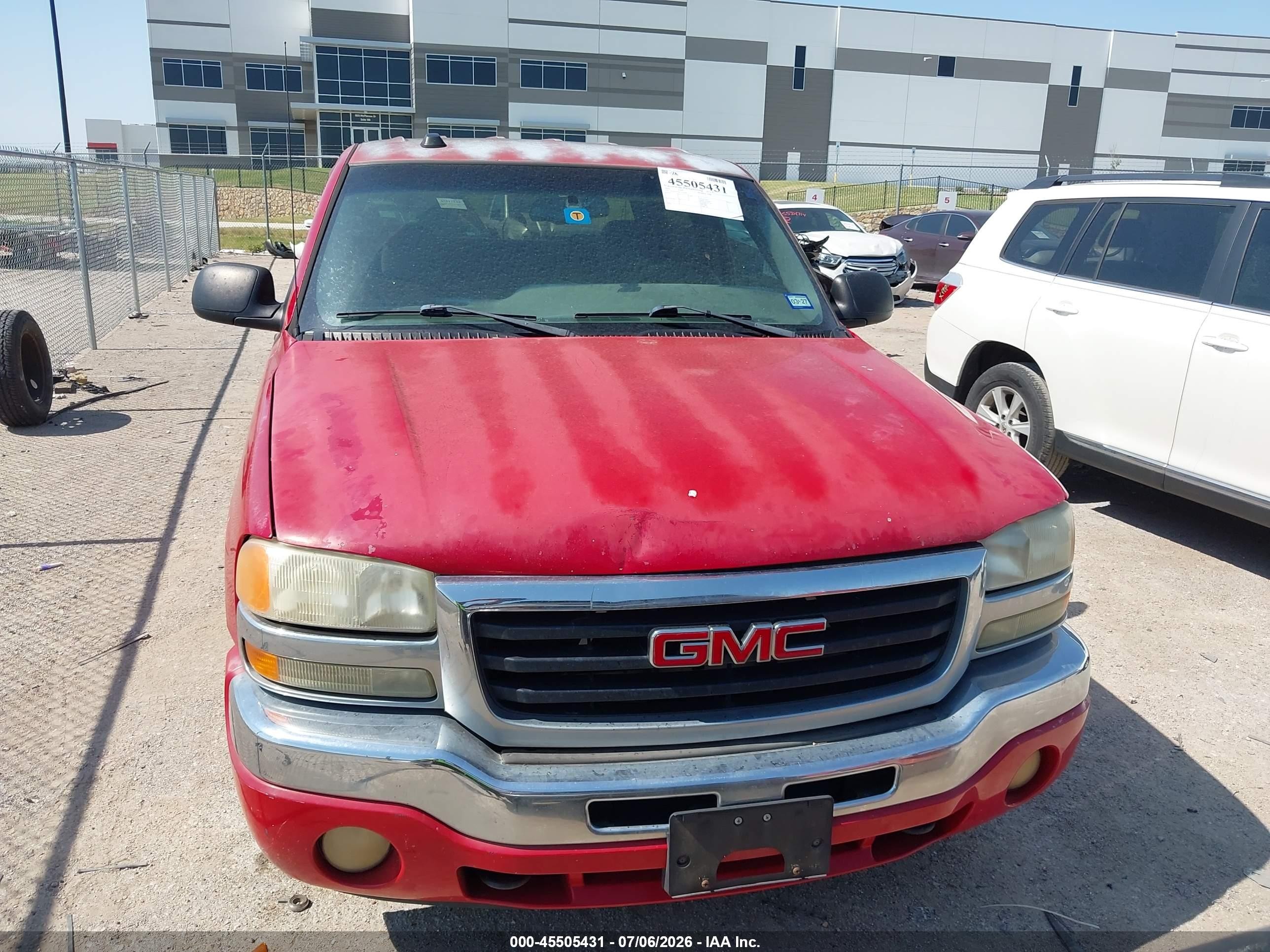 2005 Gmc Sierra 1500 Sle Red vin: 2GTEC13TX51214479