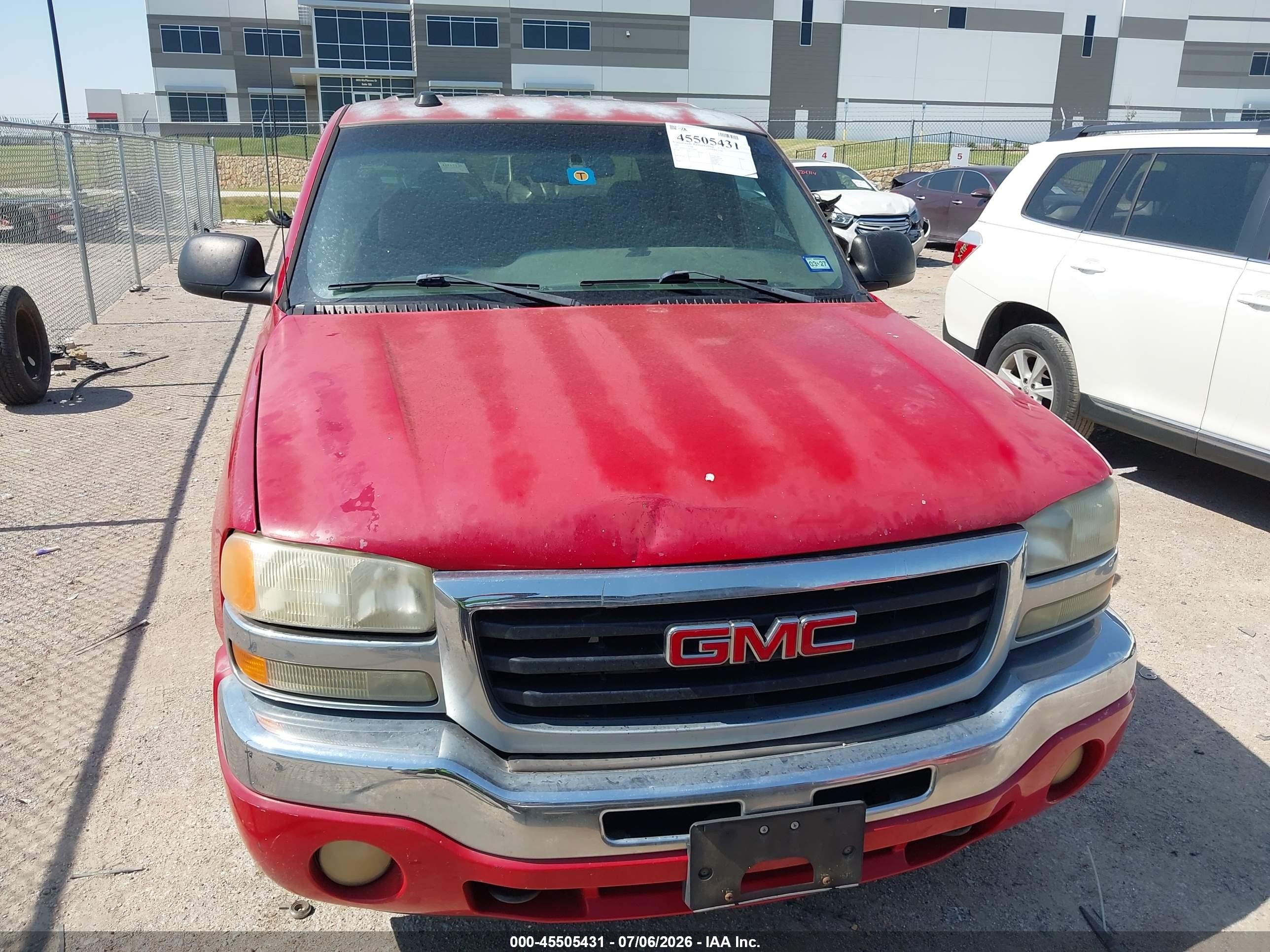 2005 Gmc Sierra 1500 Sle Red vin: 2GTEC13TX51214479