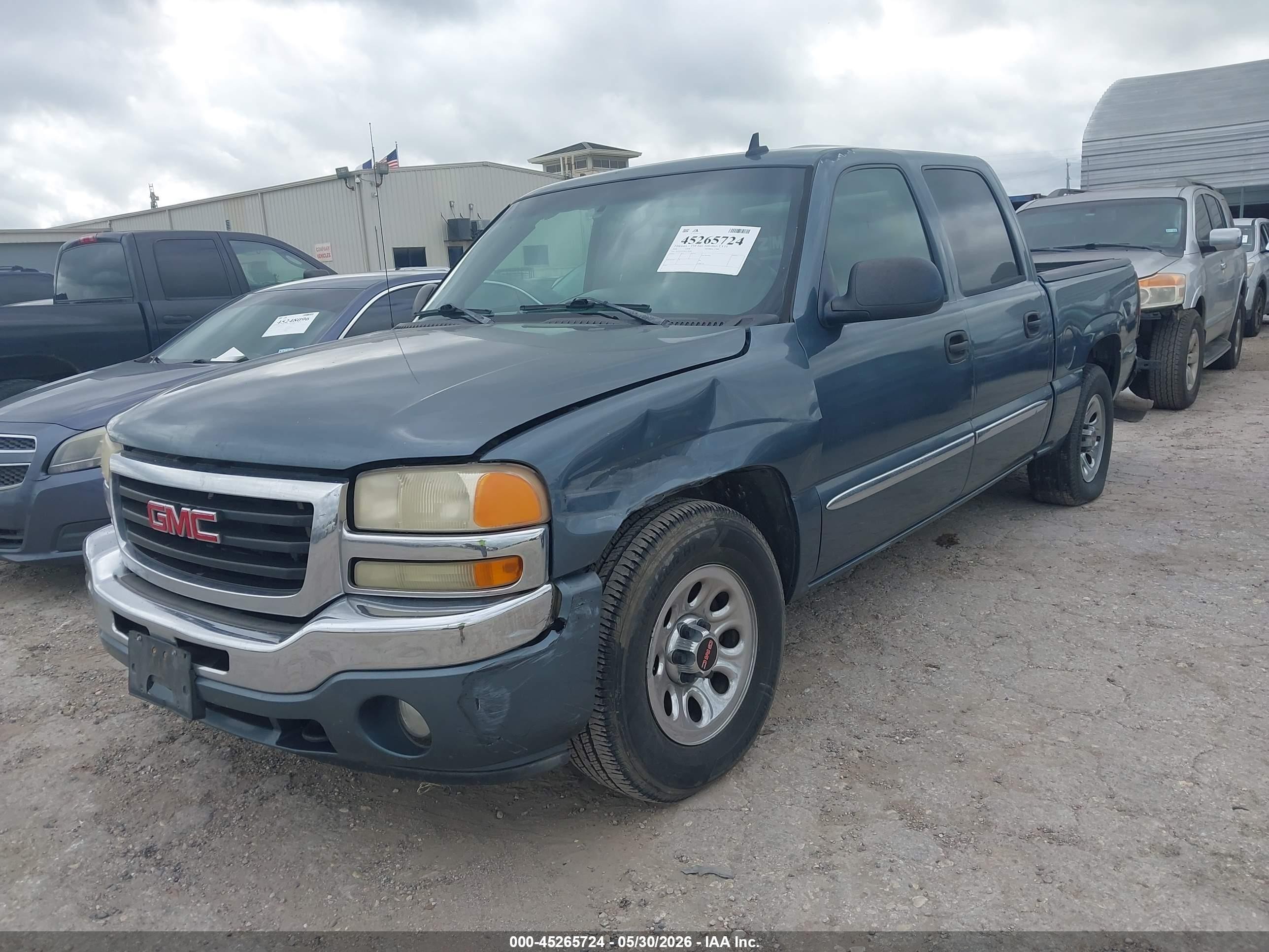 2006 Gmc Sierra 1500 Sle1 Blue vin: 2GTEC13TX61170386