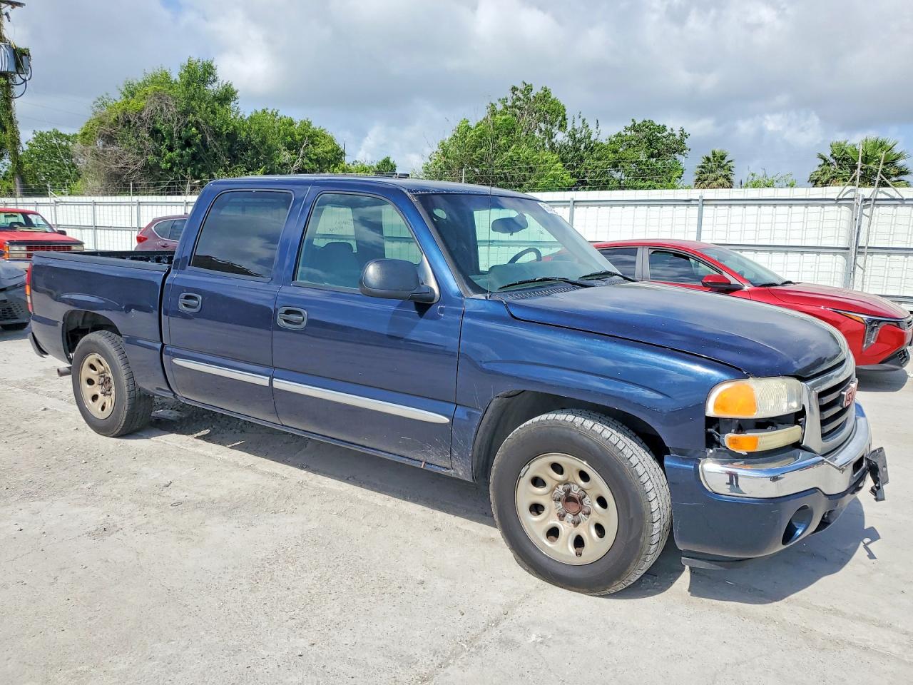 2007 Gmc New Sierra C1500 Blue vin: 2GTEC13V071179570