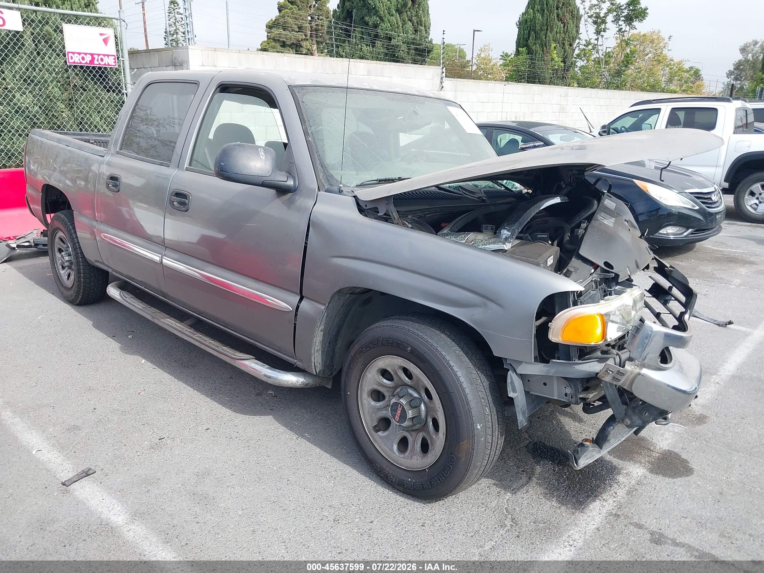 2006 Gmc Sierra 1500 Sl Gray vin: 2GTEC13V261218237