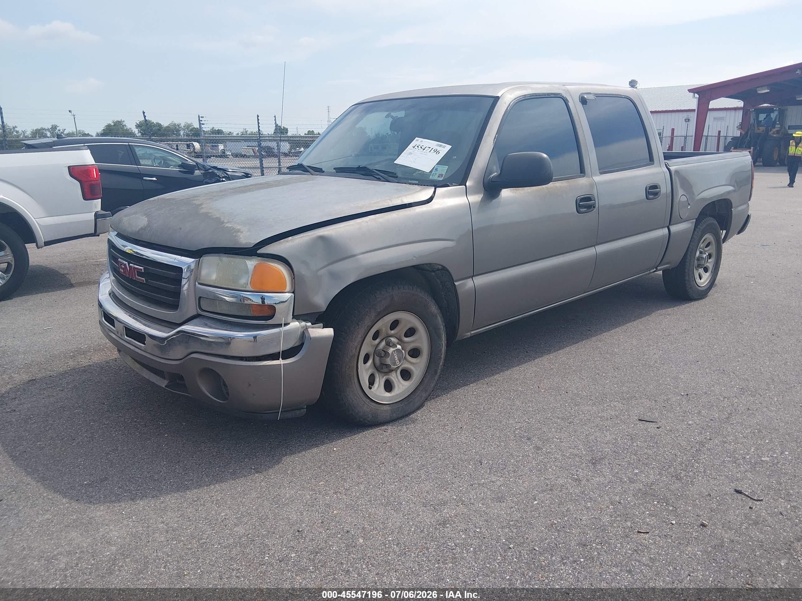 2007 Gmc Sierra 1500 Classic Sl Серый vin: 2GTEC13V471164618