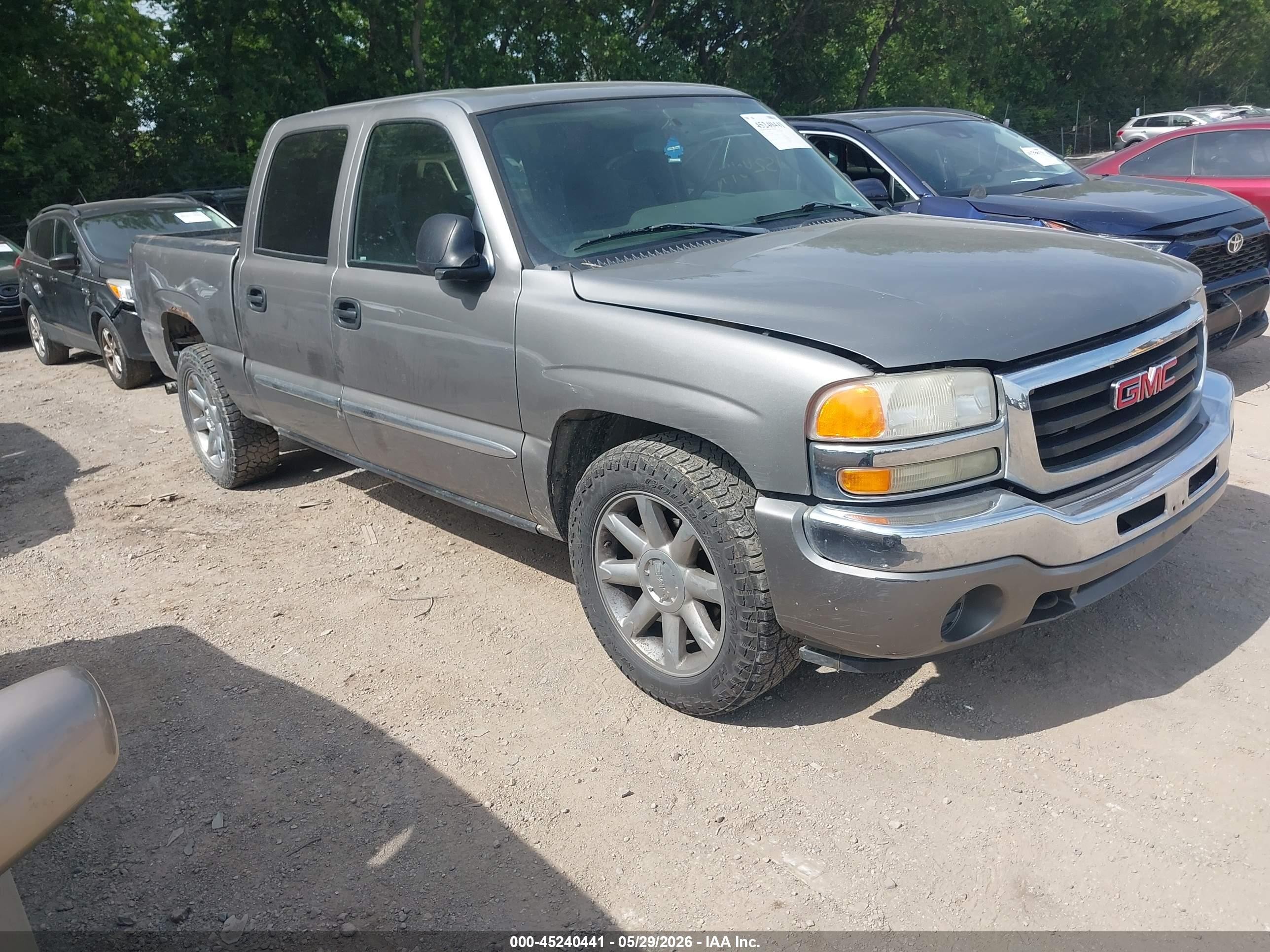 2006 Gmc Sierra 1500 Sl Gray vin: 2GTEC13V561324889