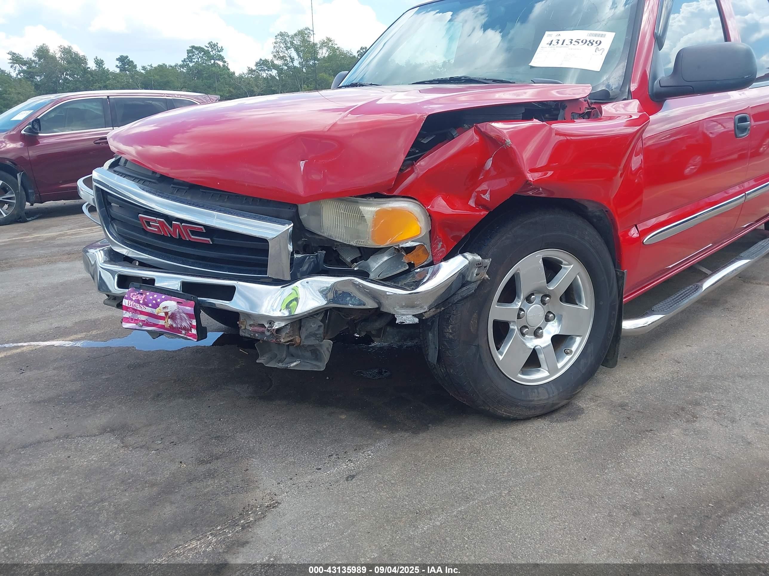 2007 Gmc Sierra 1500 Classic Sl Red vin: 2GTEC13V671161512