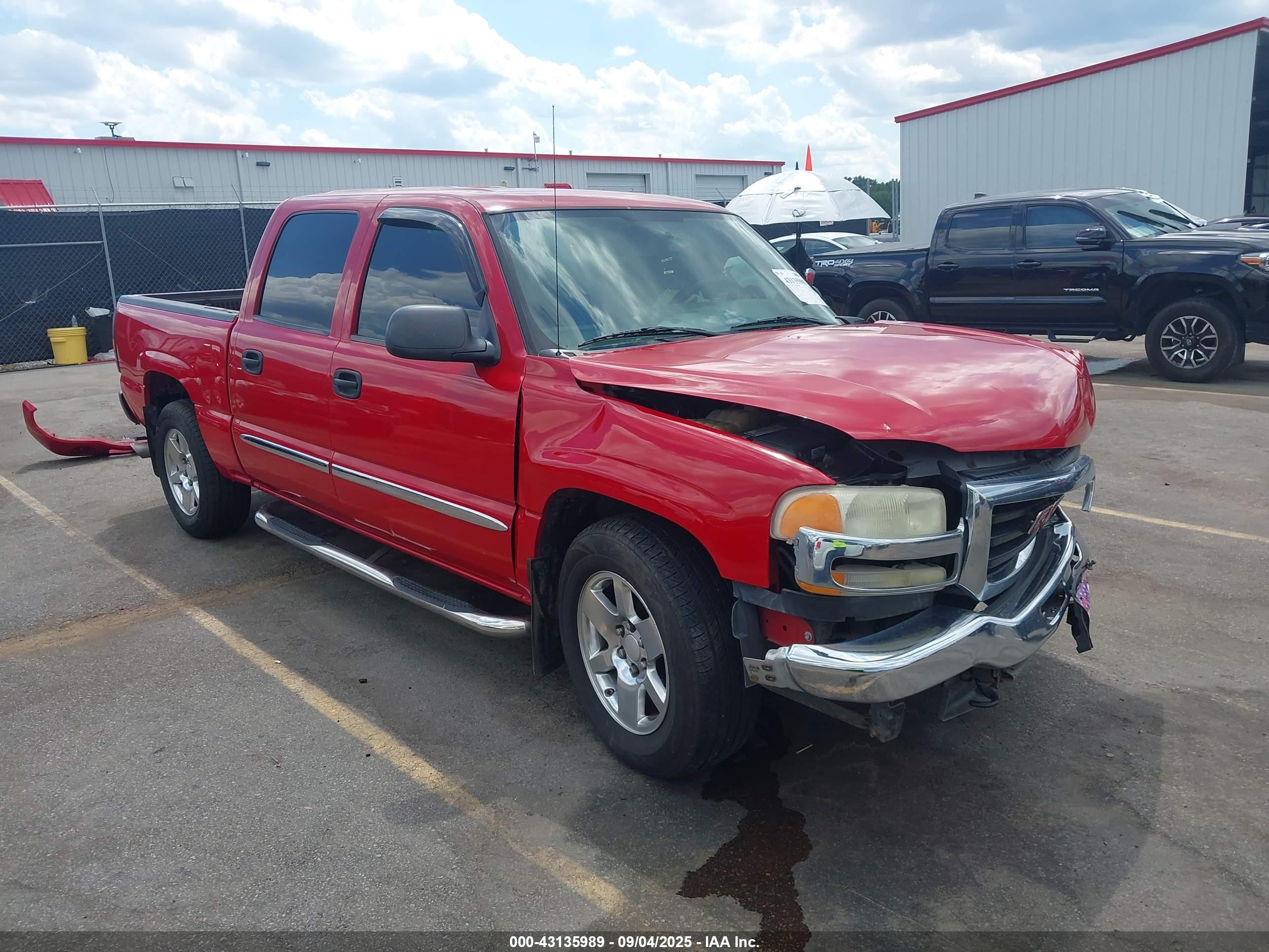 2007 Gmc Sierra 1500 Classic Sl Red vin: 2GTEC13V671161512