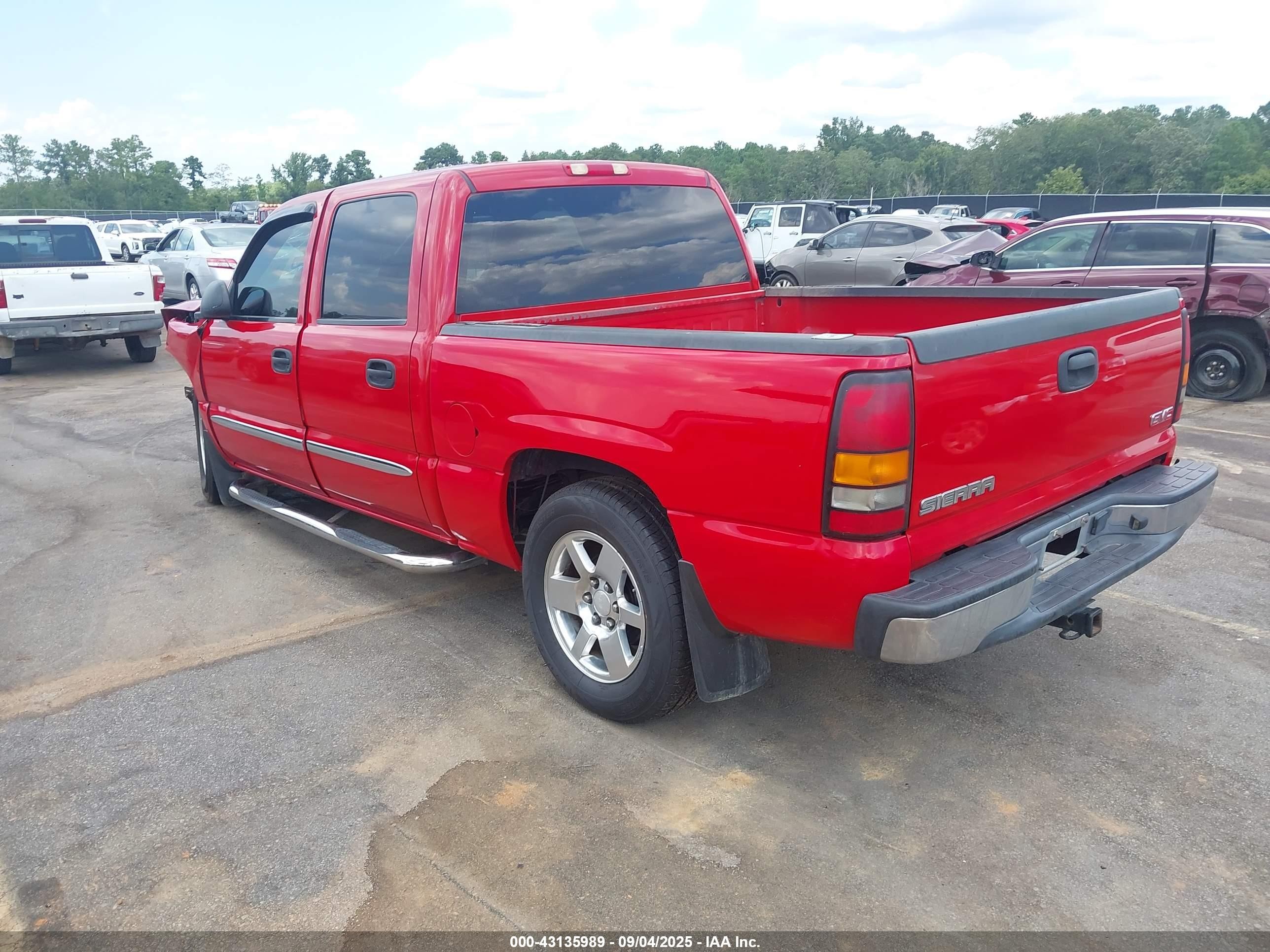 2007 Gmc Sierra 1500 Classic Sl Red vin: 2GTEC13V671161512
