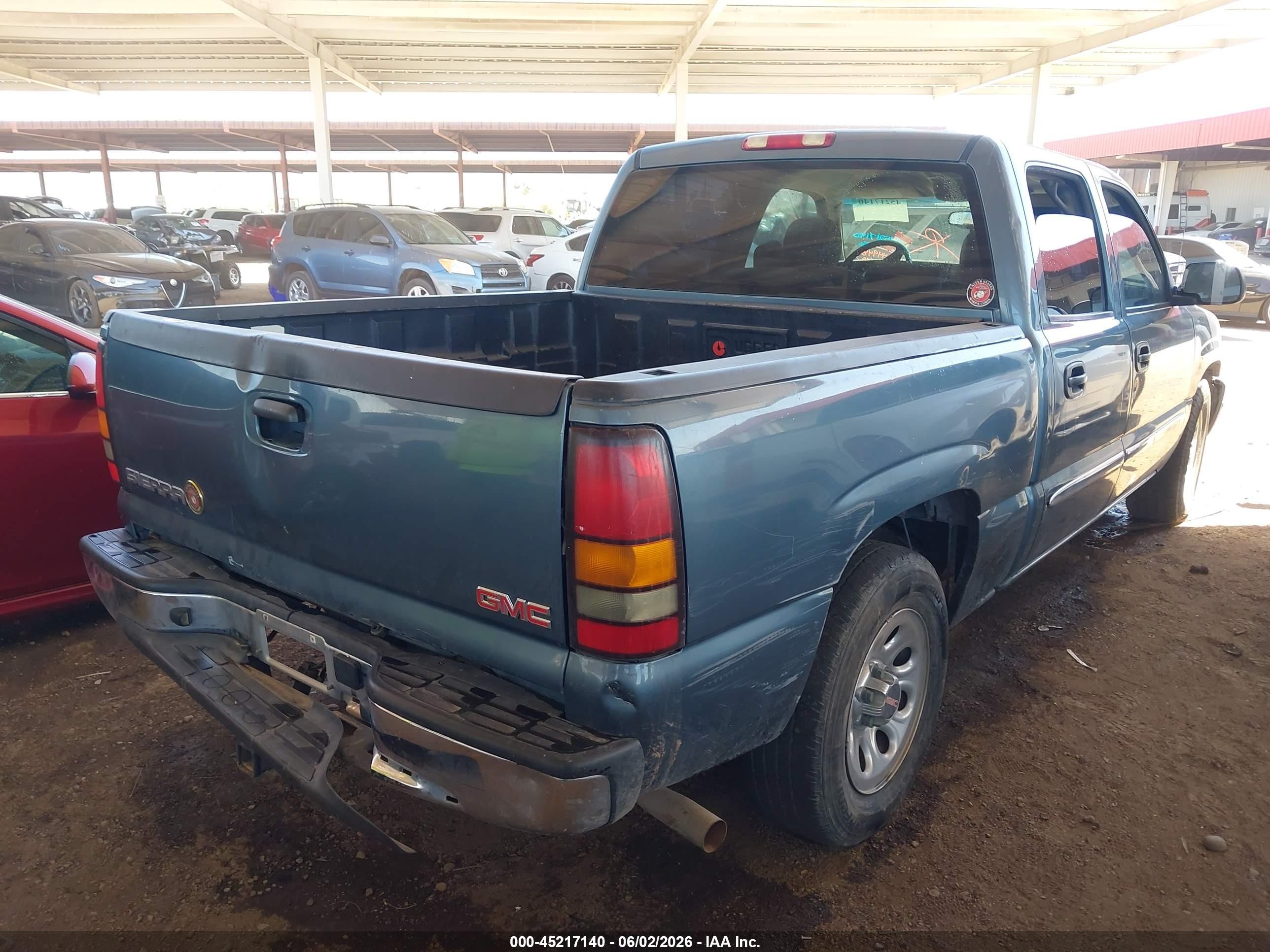 2006 Gmc Sierra 1500 Sl Бирюзовый vin: 2GTEC13V761268583