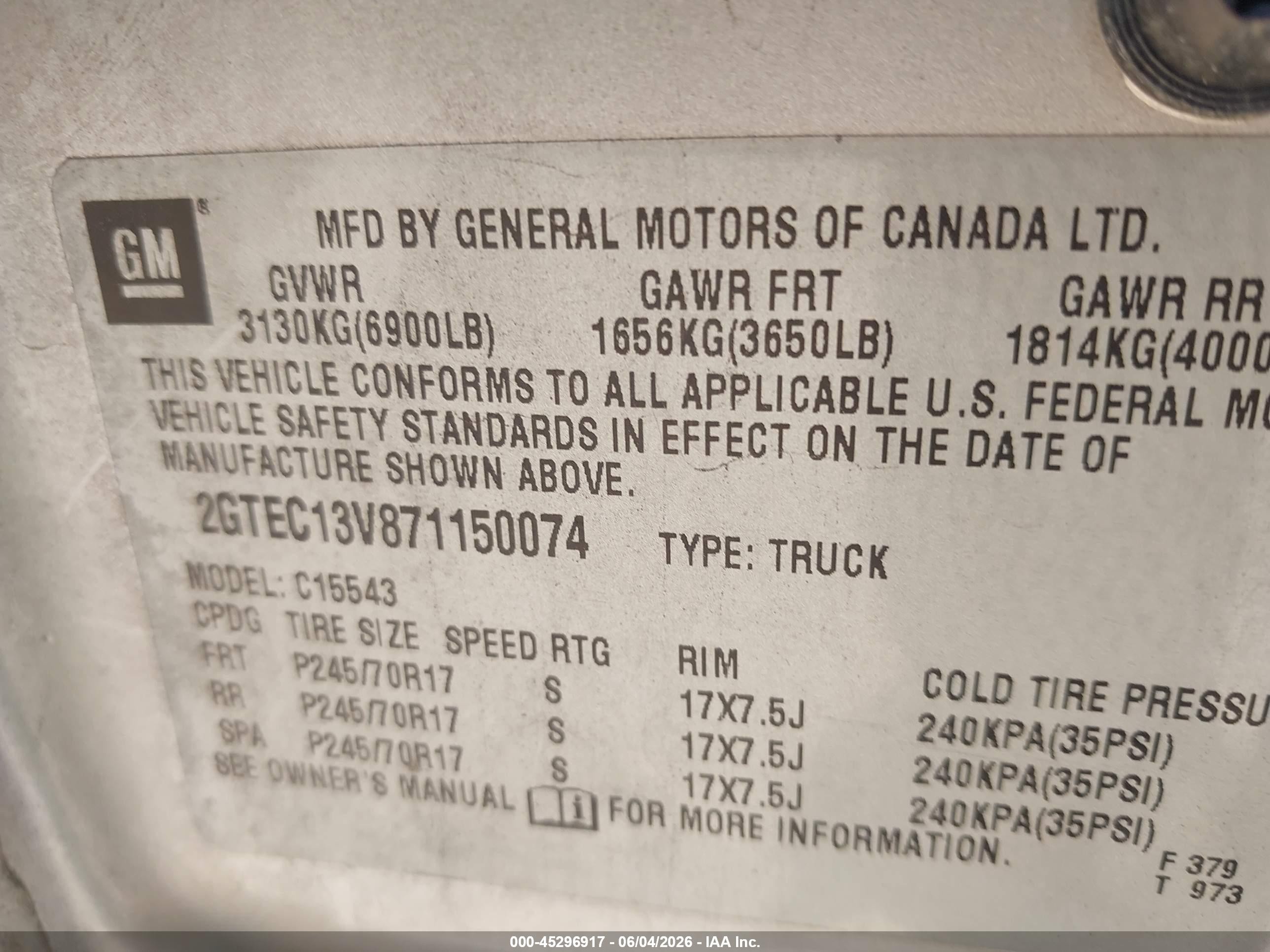 2007 Gmc Sierra 1500 Classic Sl Silver vin: 2GTEC13V871150074