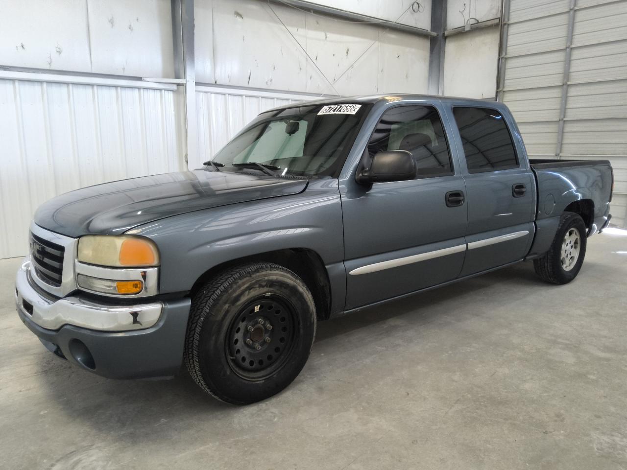 2006 Gmc New Sierra C1500 Blue vin: 2GTEC13V961348791 Damage: Left Front Wheel, Missing, Replacement Required