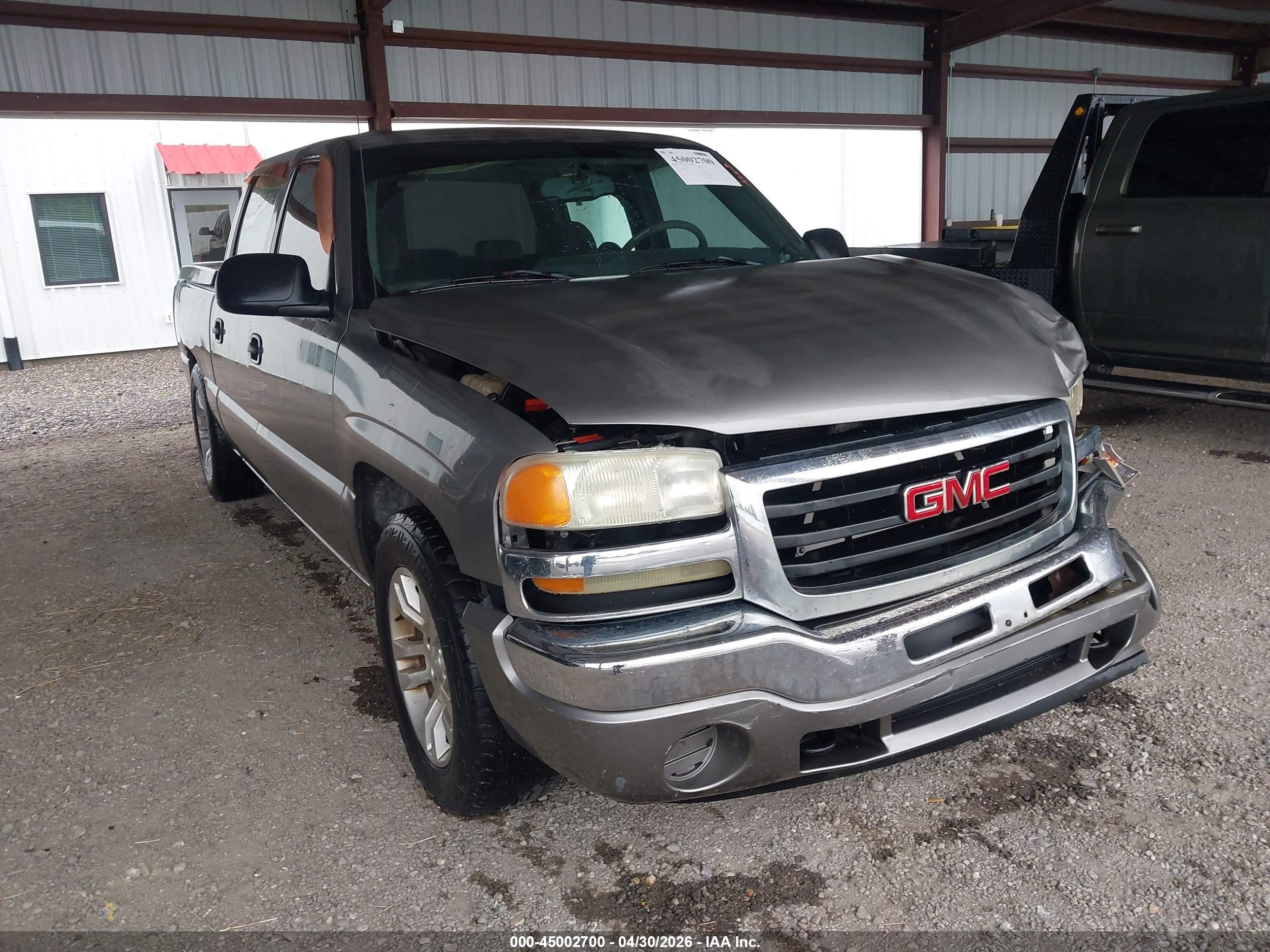 2006 Gmc Sierra 1500 Sl Gray vin: 2GTEC13V961352596