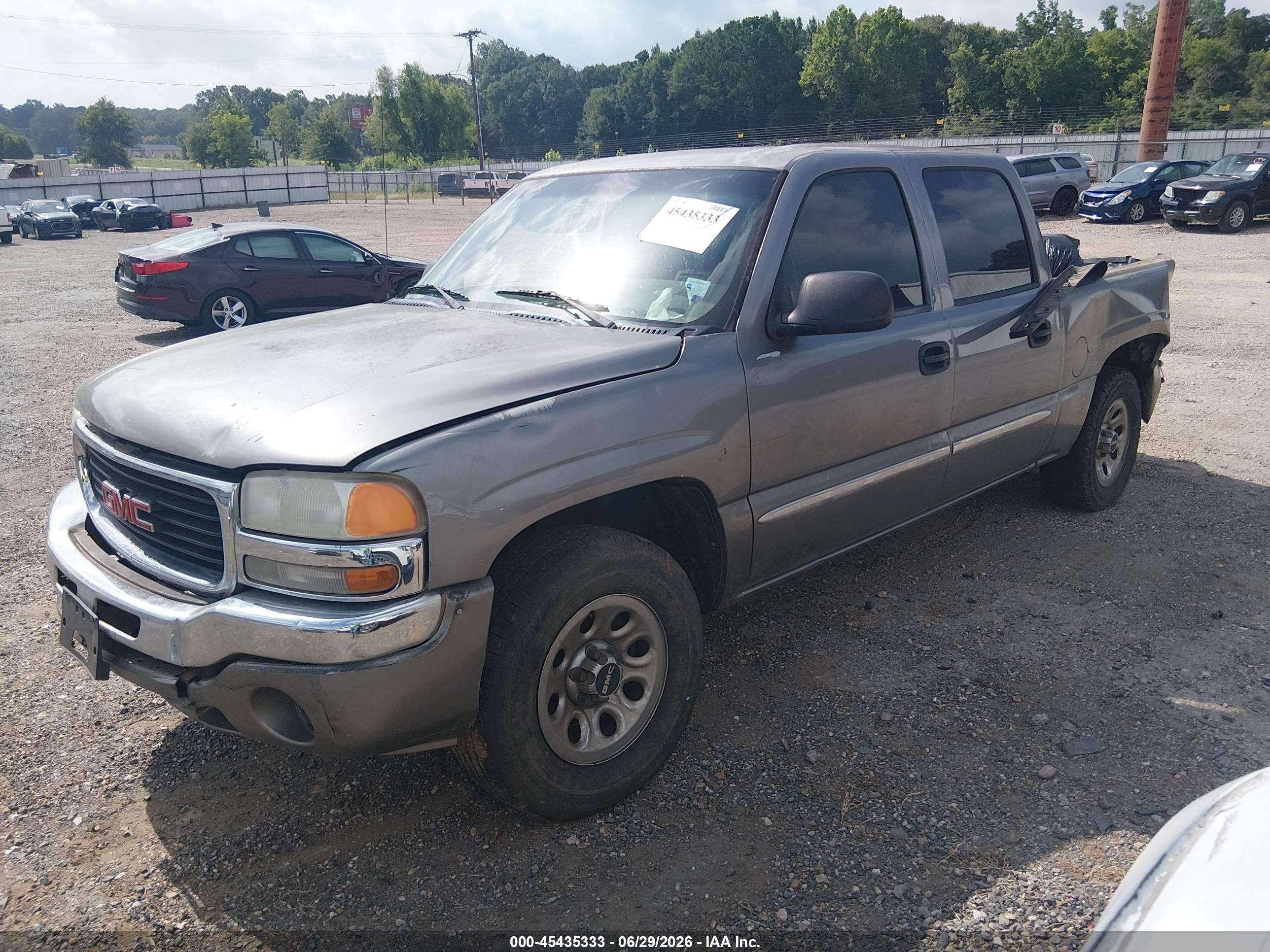 2007 Gmc Sierra 1500 Classic Sl Gray vin: 2GTEC13V971150732