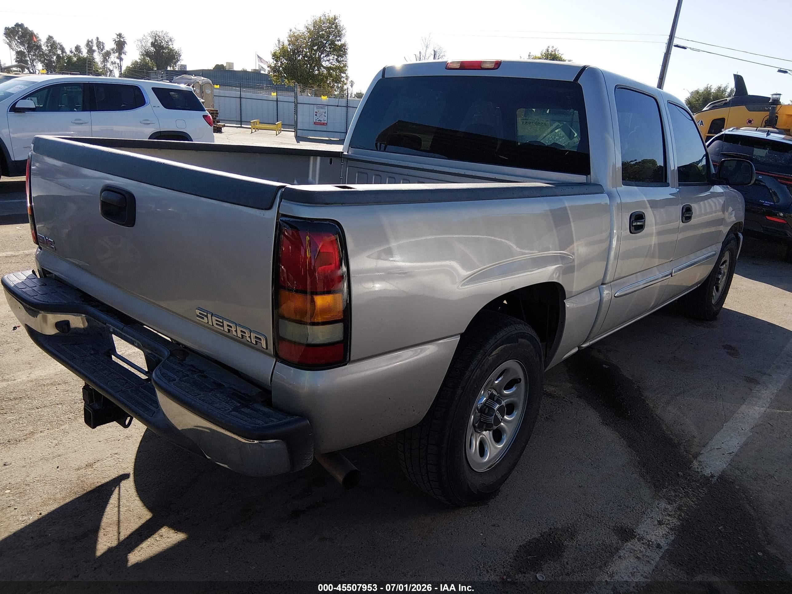 2007 Gmc Sierra 1500 Classic Sl Silver vin: 2GTEC13V971182886