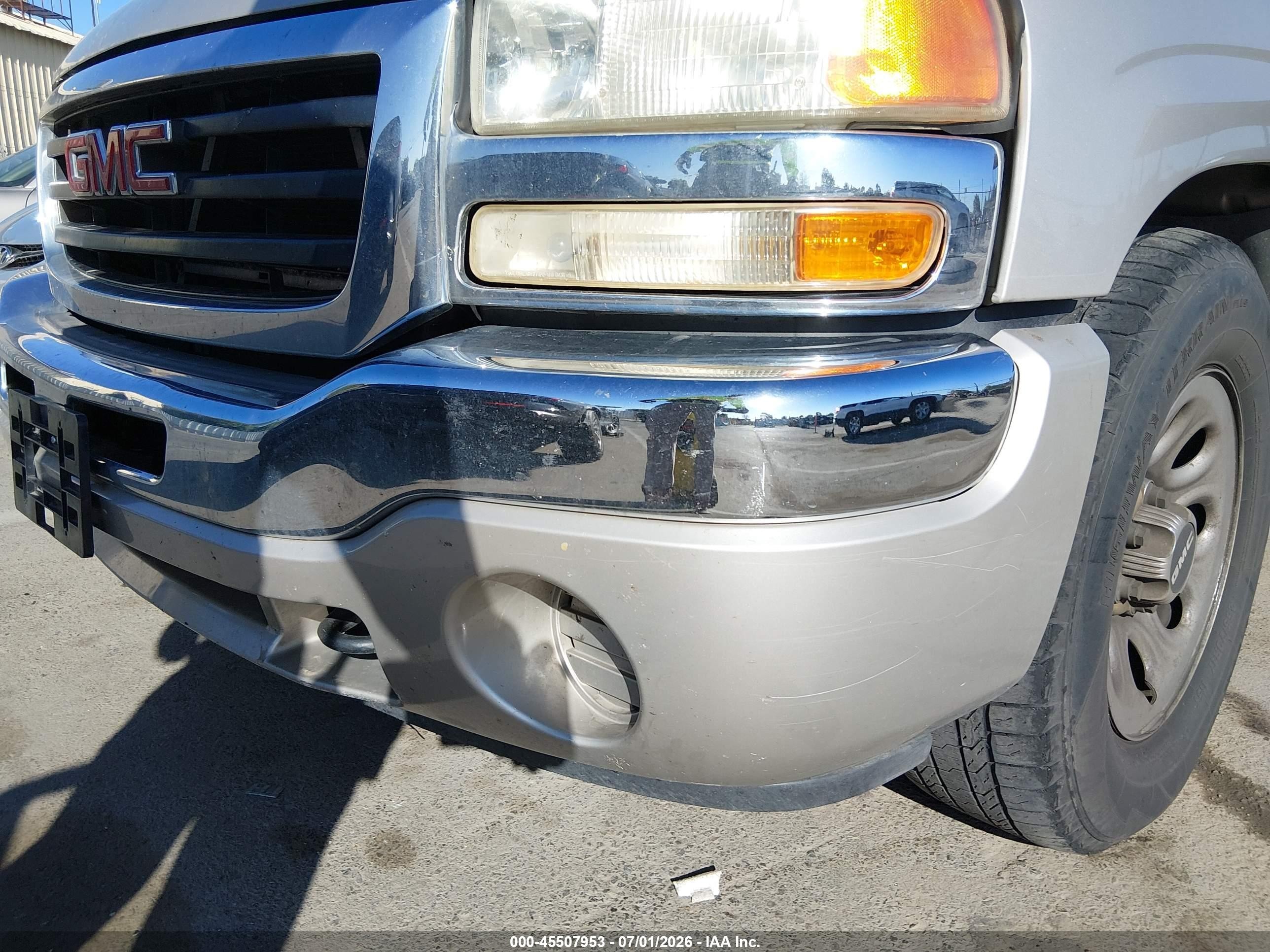 2007 Gmc Sierra 1500 Classic Sl Silver vin: 2GTEC13V971182886