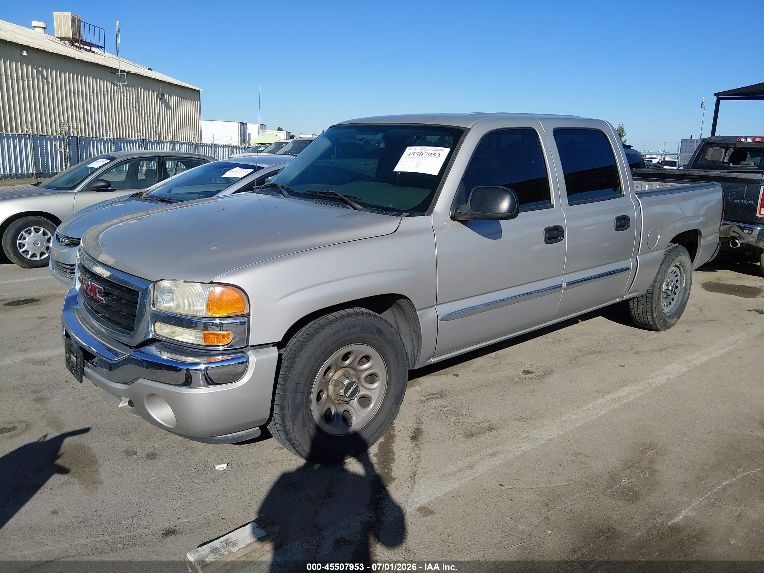 2007 Gmc Sierra 1500 Classic Sl Silver vin: 2GTEC13V971182886