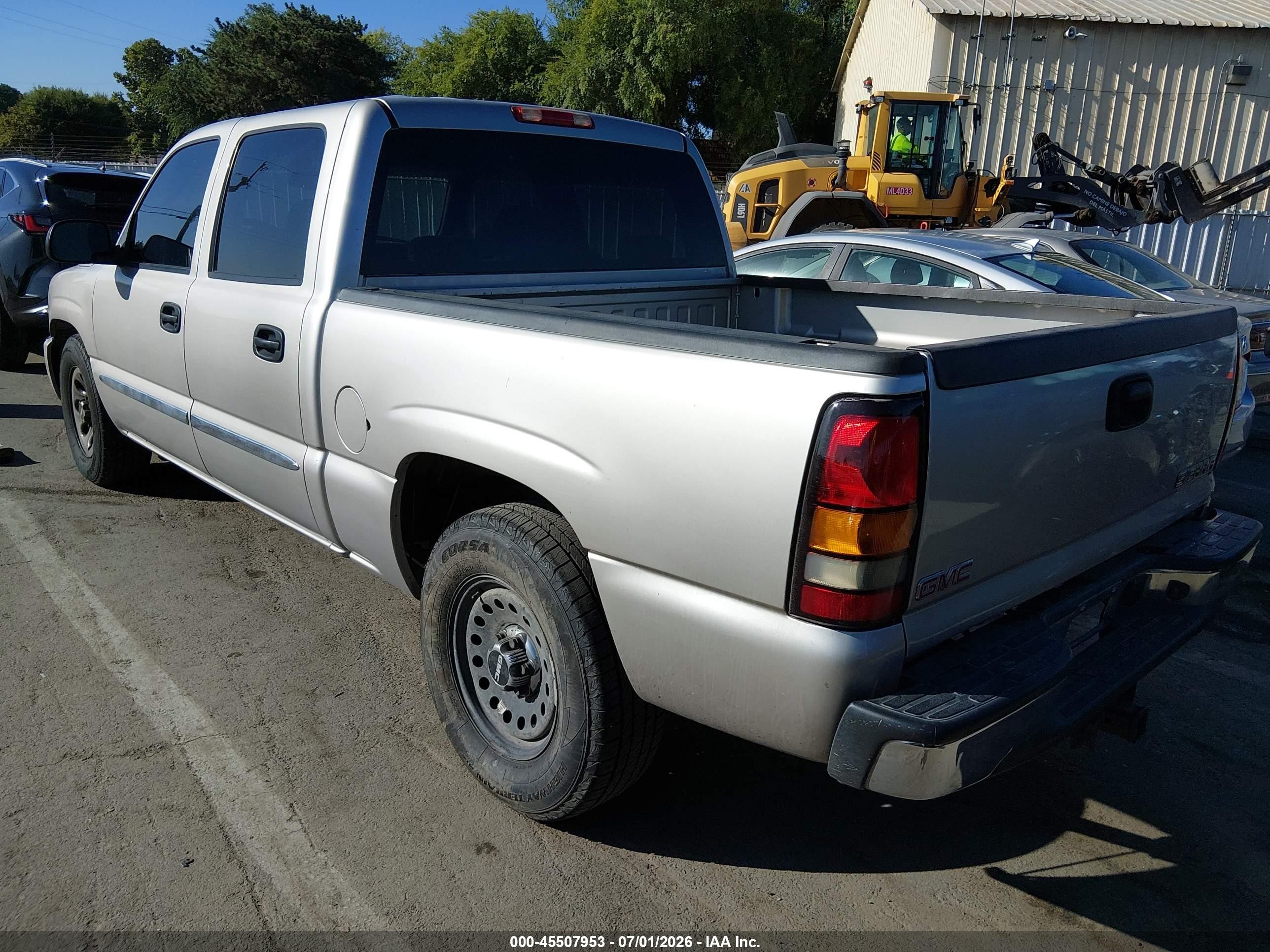 2007 Gmc Sierra 1500 Classic Sl Silver vin: 2GTEC13V971182886