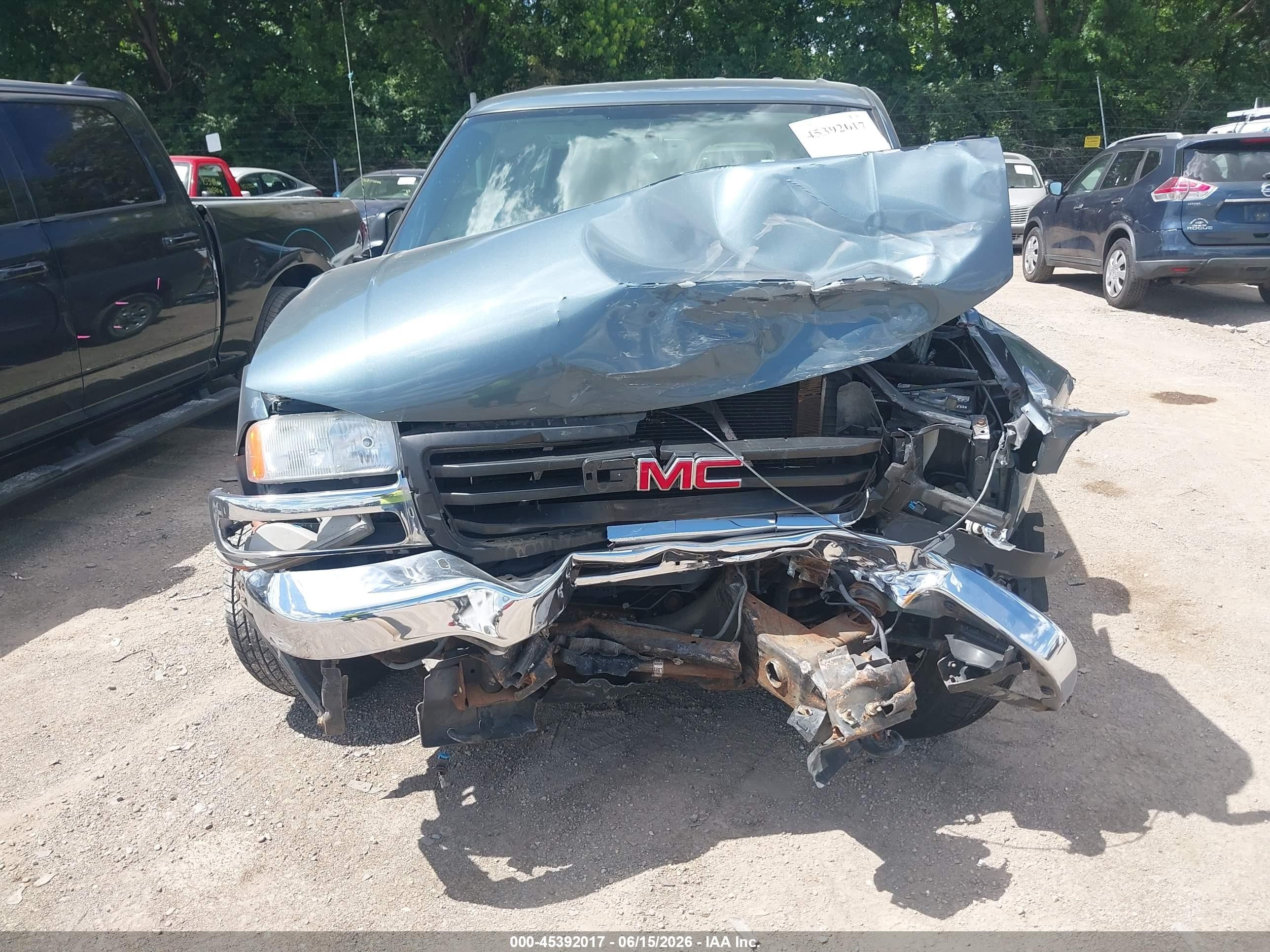 2006 Gmc Sierra 1500 Sl Blue vin: 2GTEC13VX61272210